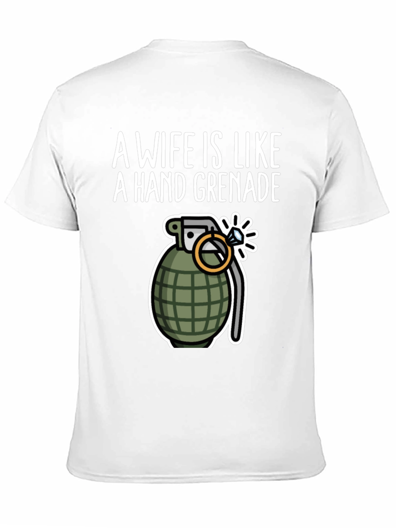 Wife Like a Hand Grenade Funny Graphic Tee
