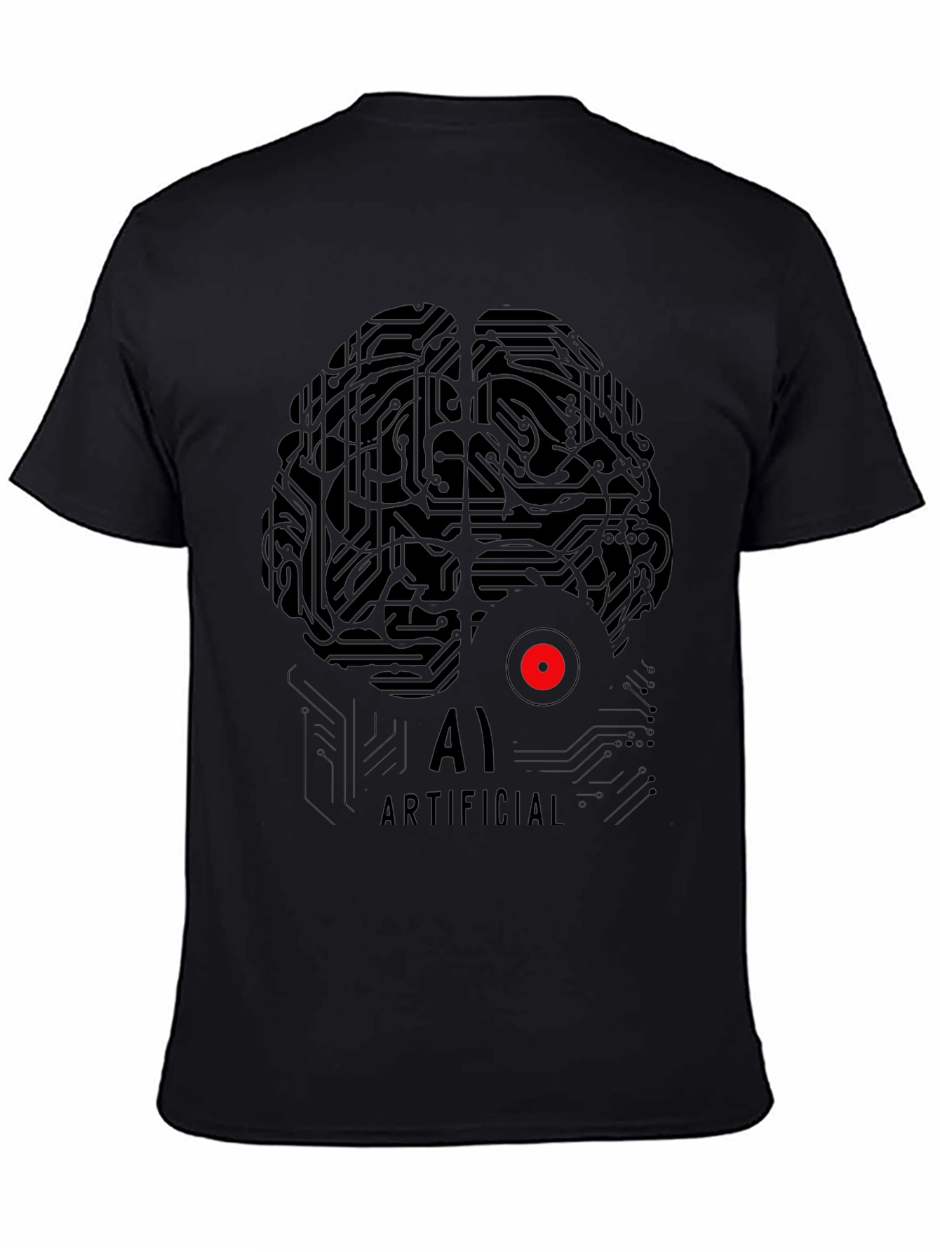 AI Brain Circuitry T-Shirt - Artificial Intelligence Design
