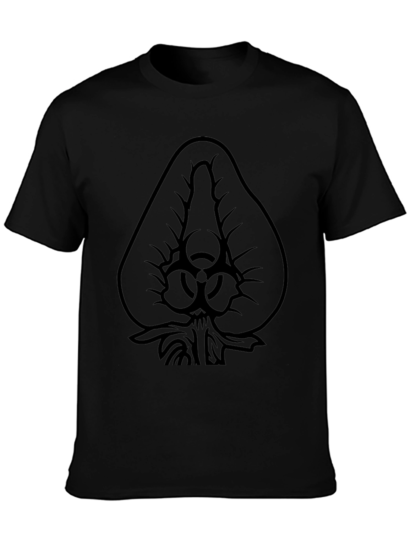 Biohazard Spade Graphic Black T-Shirt