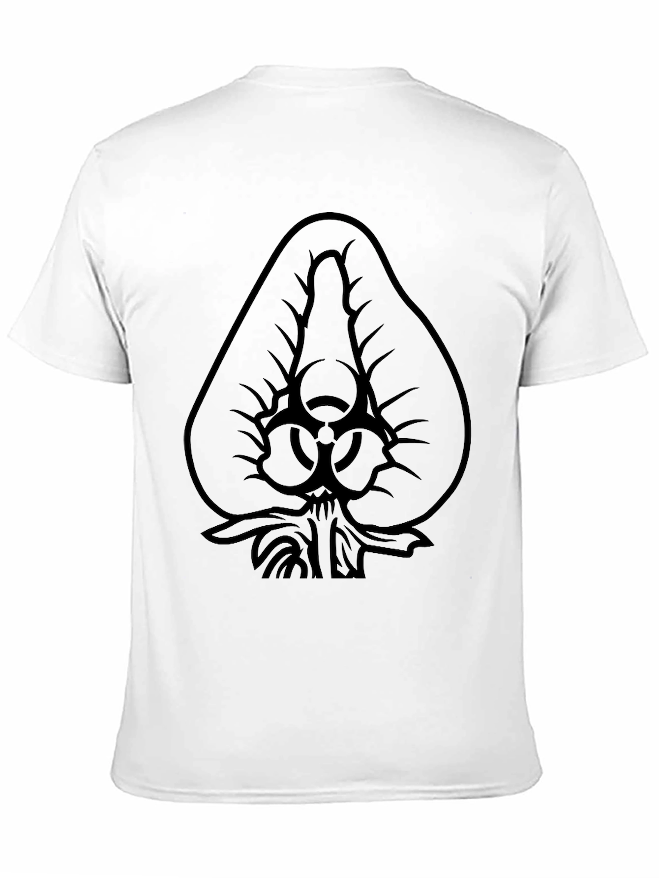 Biohazard Spade Graphic Black T-Shirt