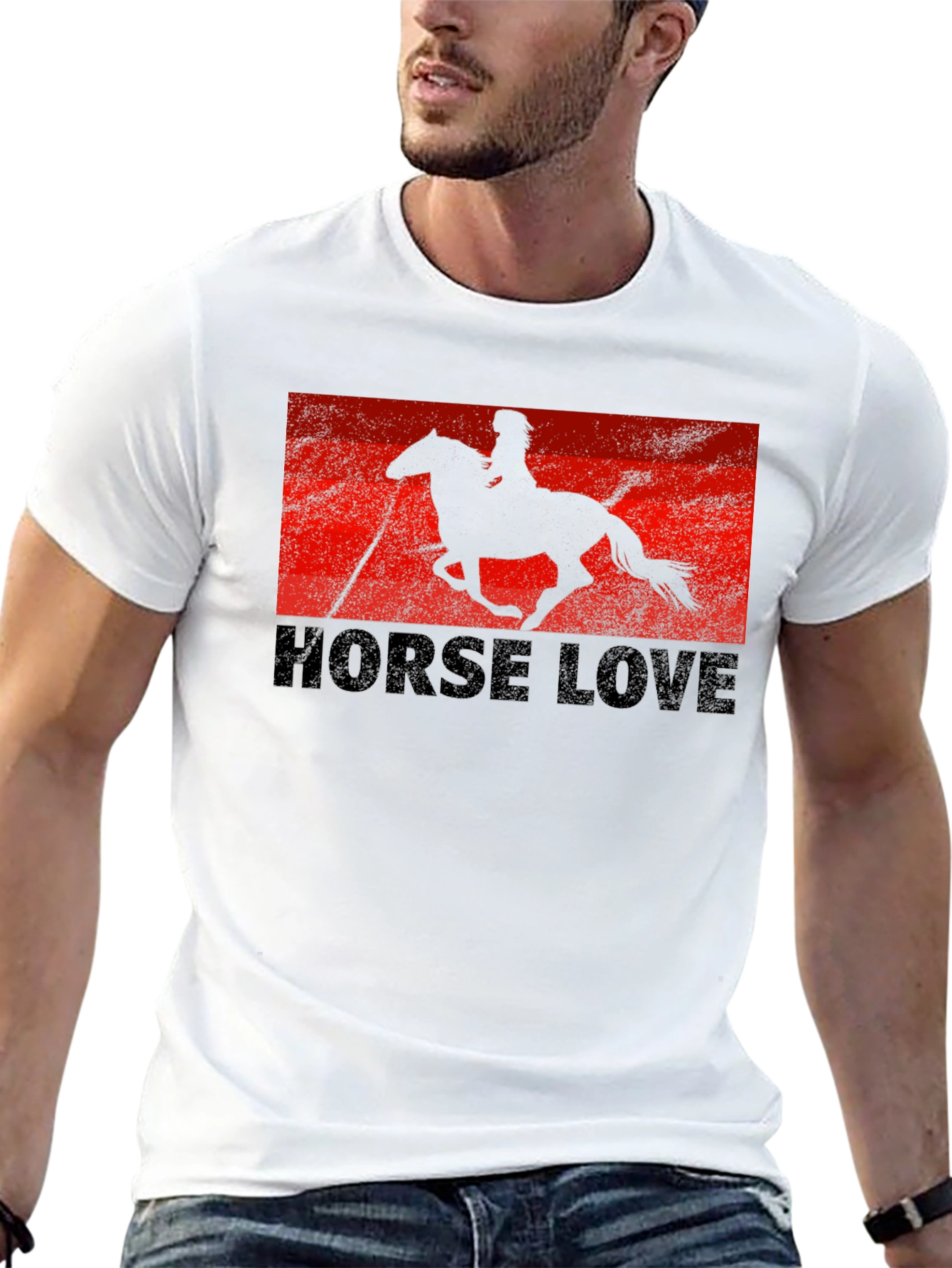 Horse Love Graphic Tee - Black T-Shirt