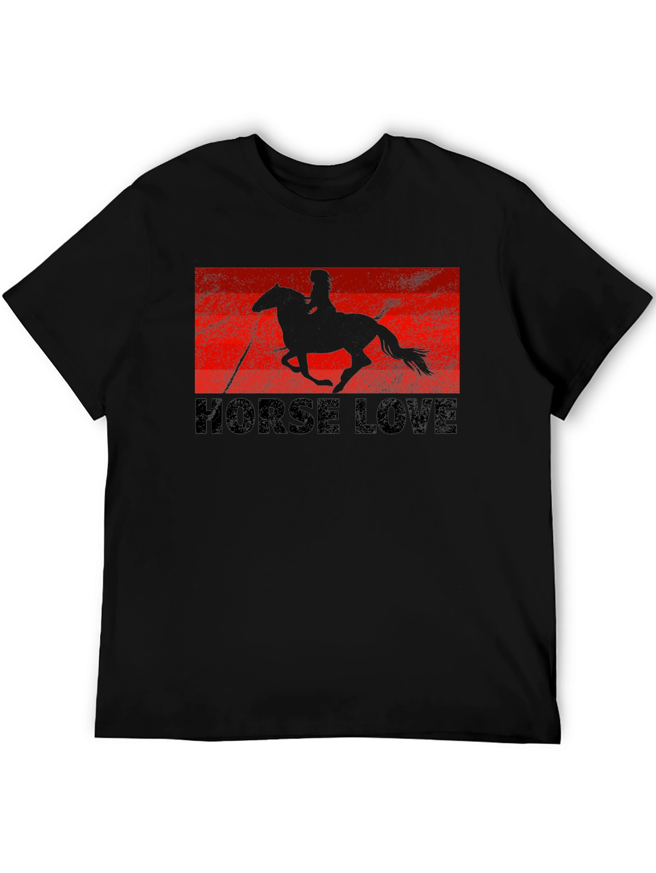 Horse Love Graphic Tee - Black T-Shirt