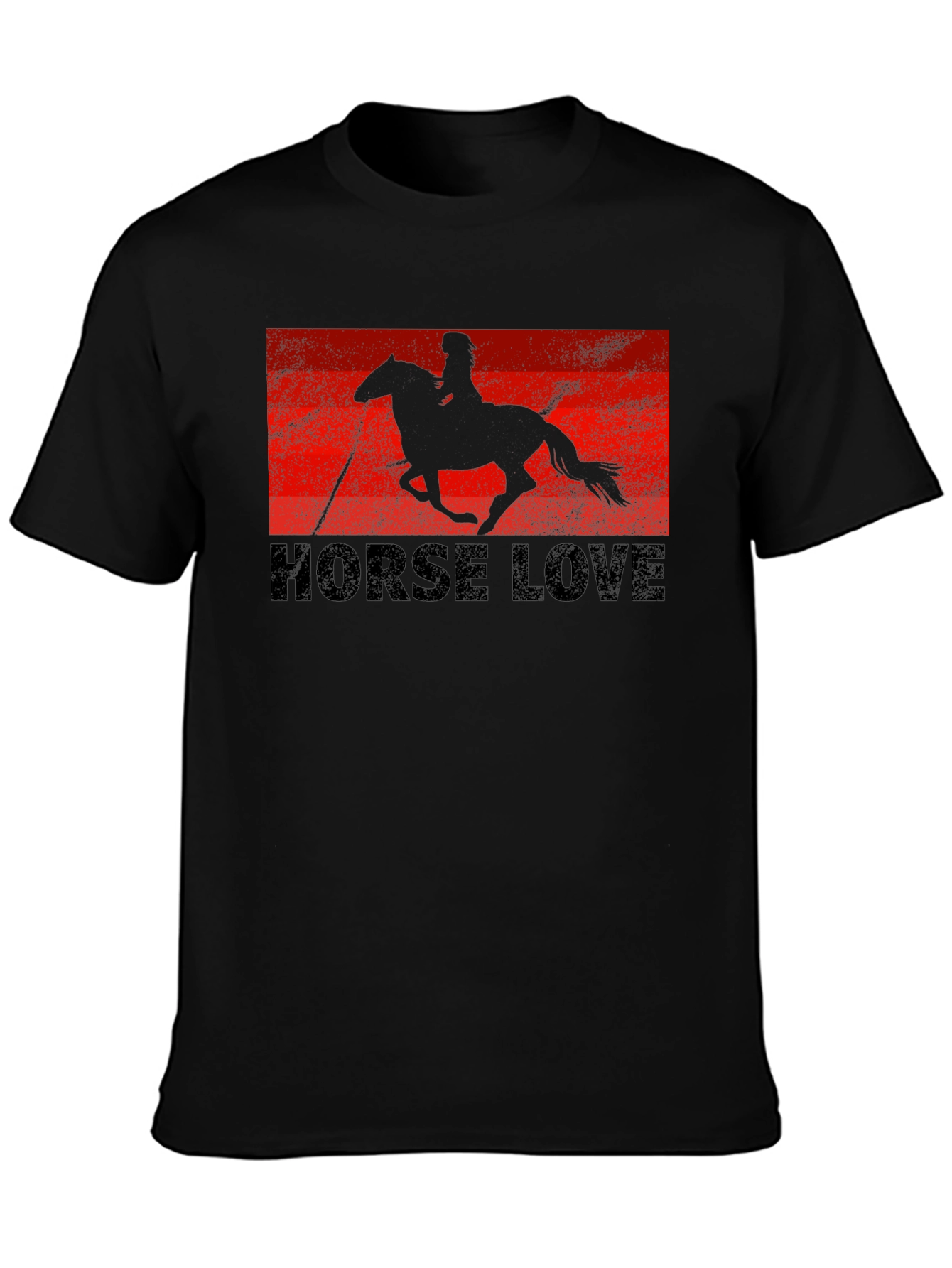 Horse Love Graphic Tee - Black T-Shirt