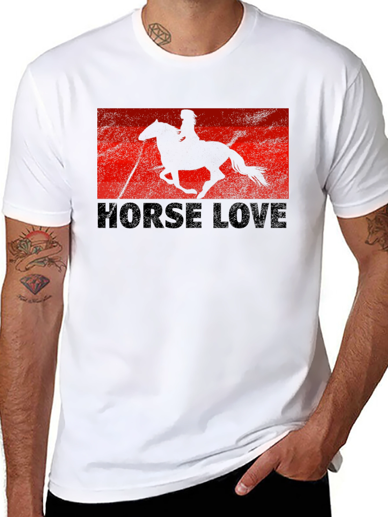 Horse Love Graphic Tee - Black T-Shirt