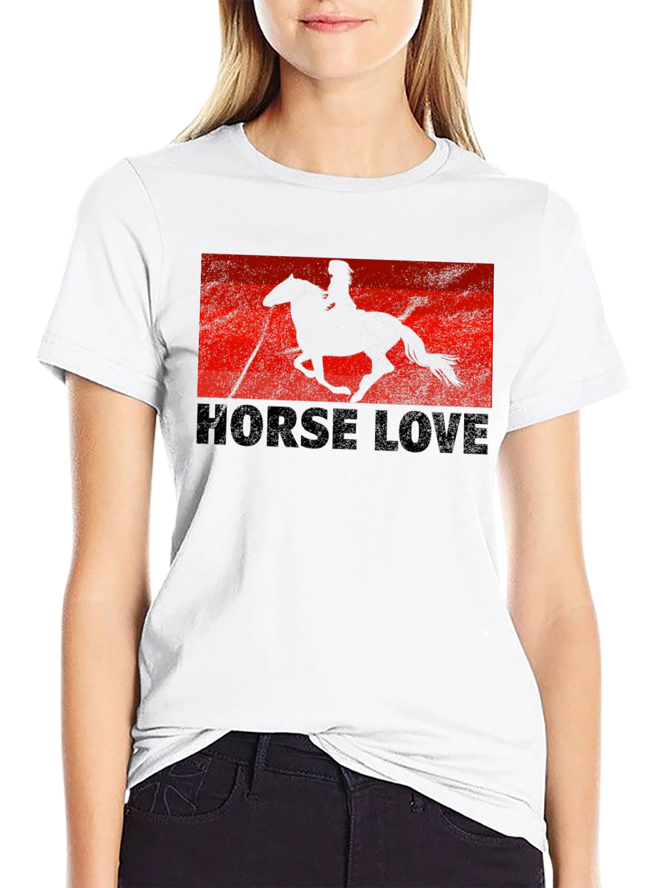 Horse Love Graphic Tee - Black T-Shirt