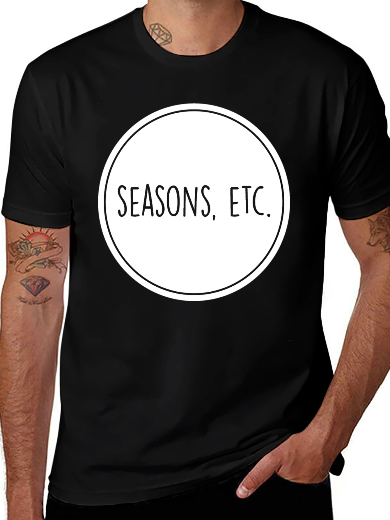 Seasons Etc. Graphic Tee - Mens Black T-Shirt