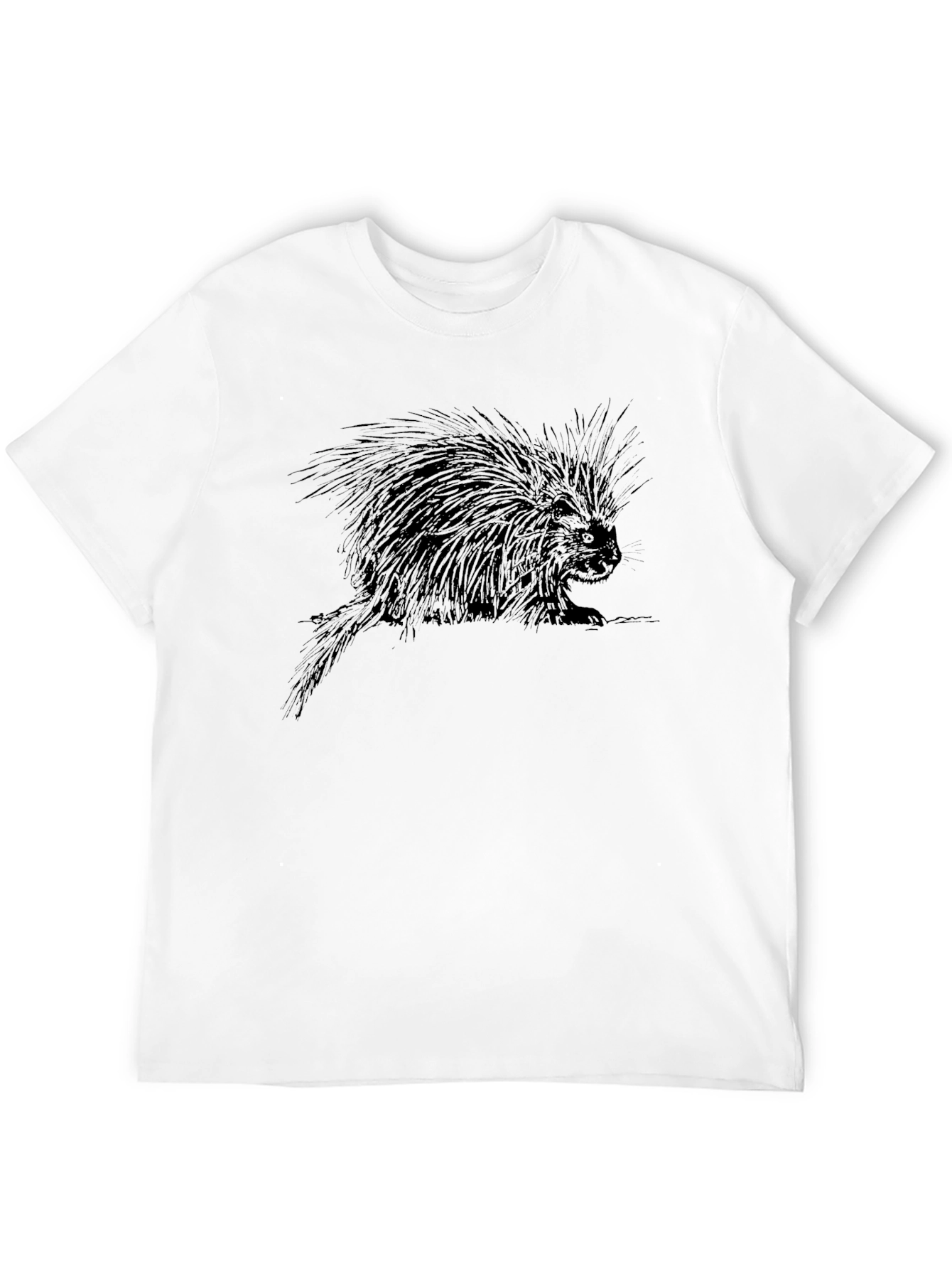 Porcupine Graphic Tee - Black