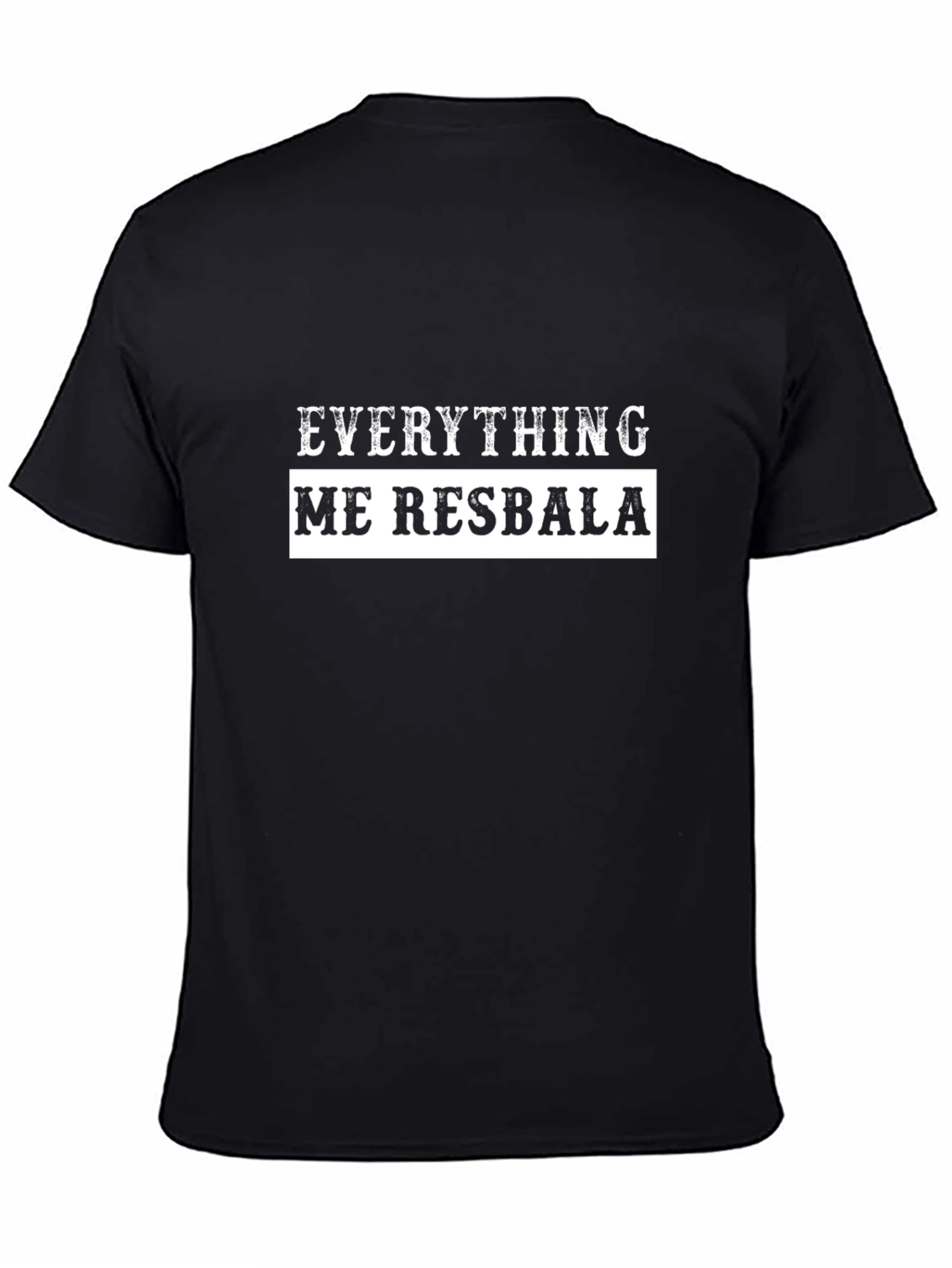 Everything Me Resbala Black Graphic Tee
