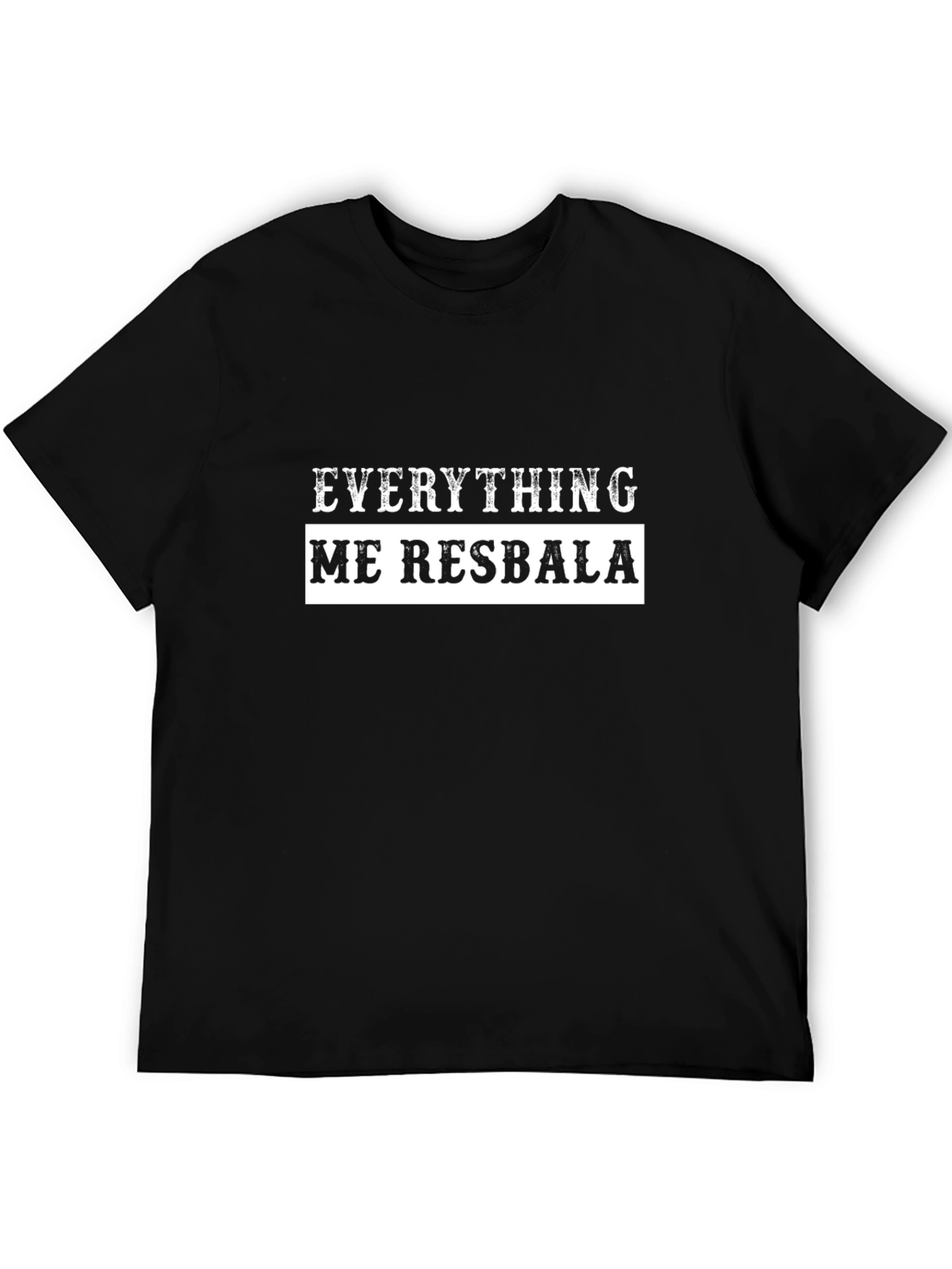 Everything Me Resbala Black Graphic Tee