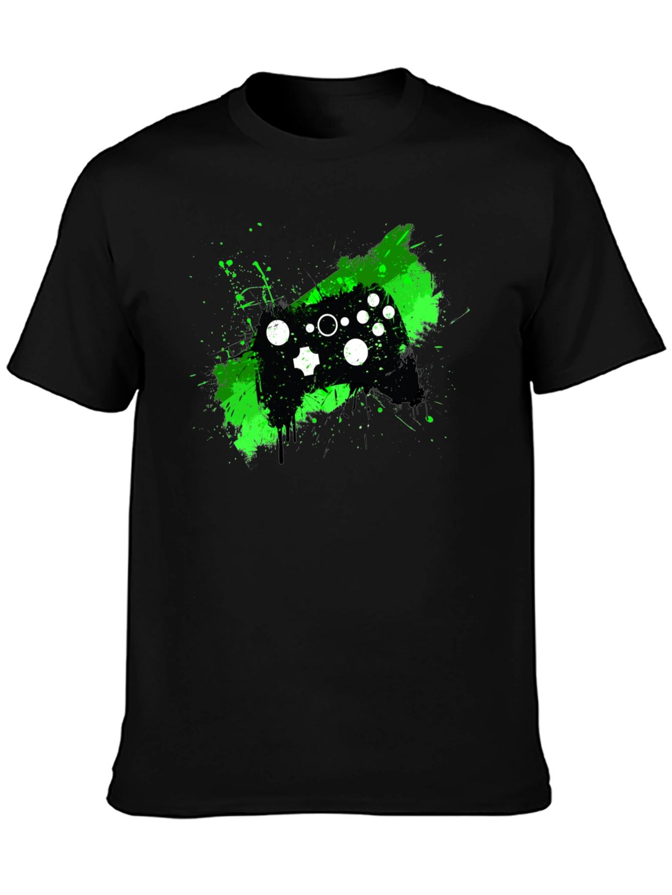 Gaming Controller Graphic Tee - Black