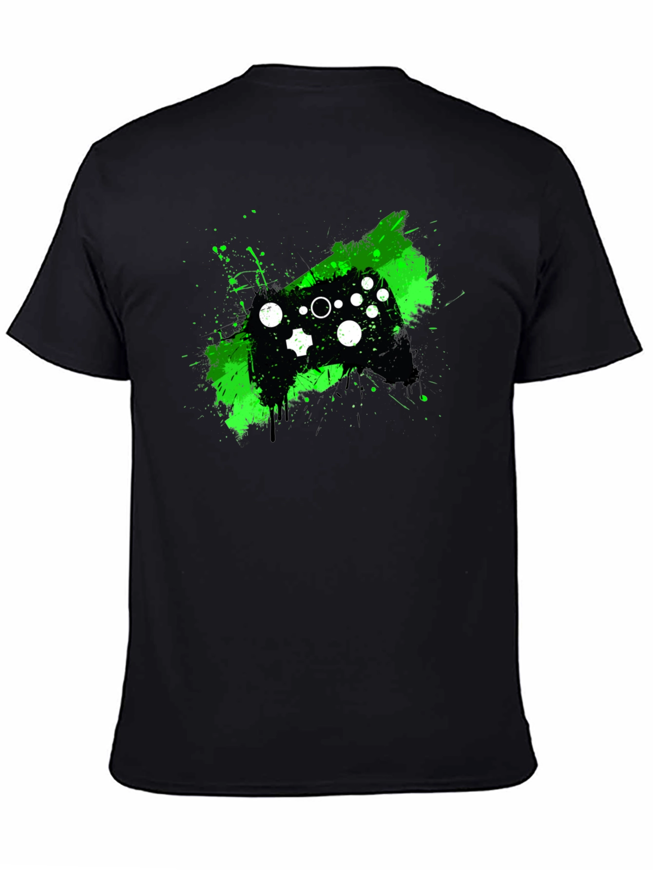 Gaming Controller Graphic Tee - Black
