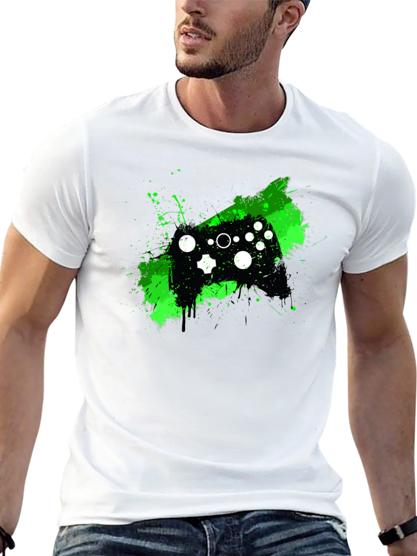 Gaming Controller Graphic Tee - Black