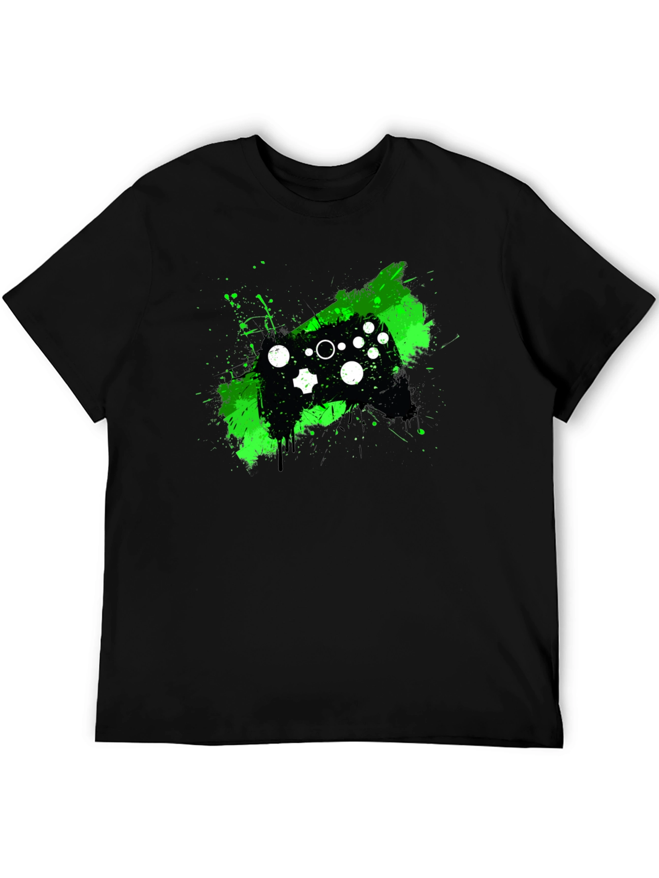 Gaming Controller Graphic Tee - Black