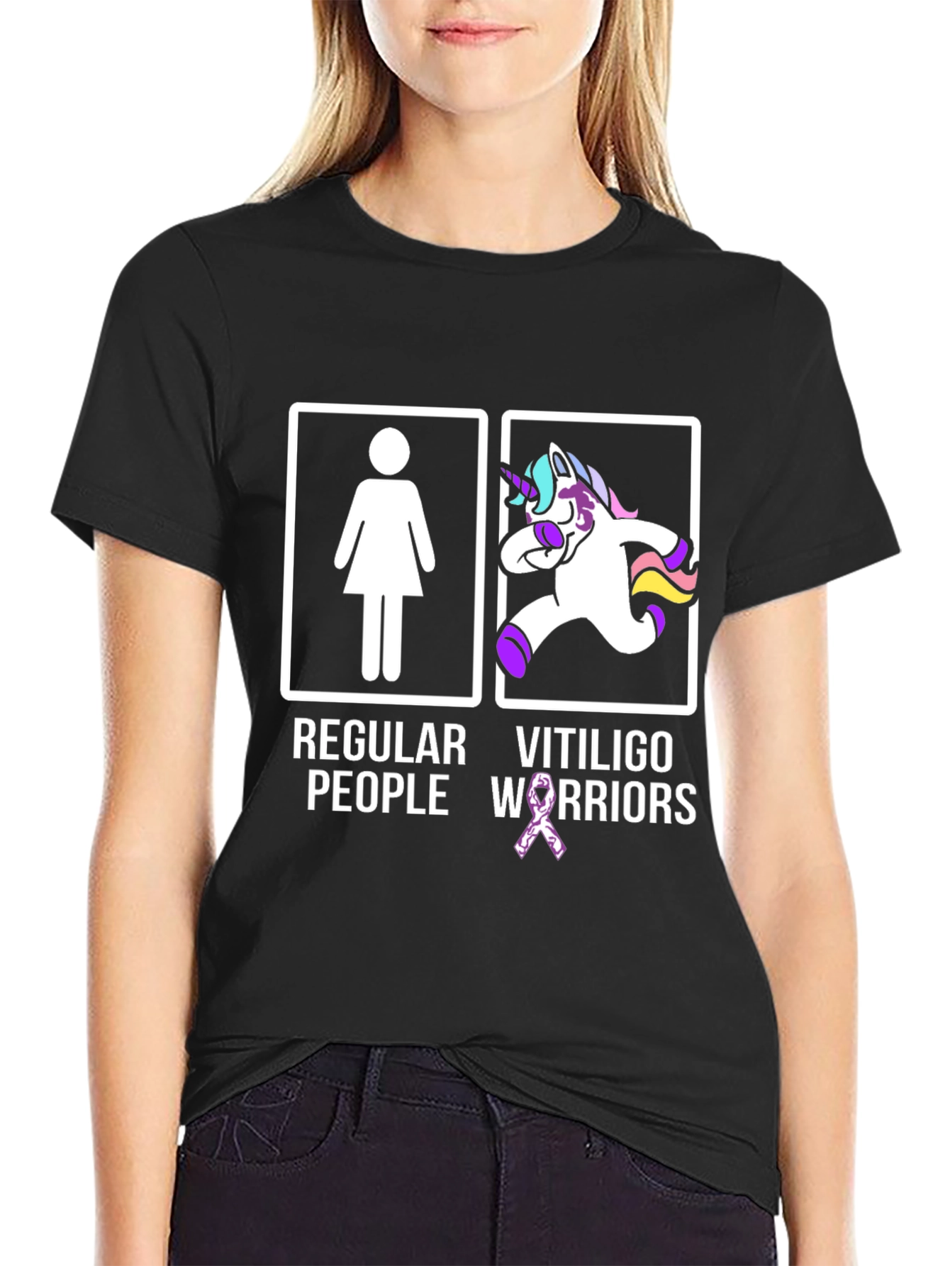 Vitiligo Warriors Graphic T-Shirt