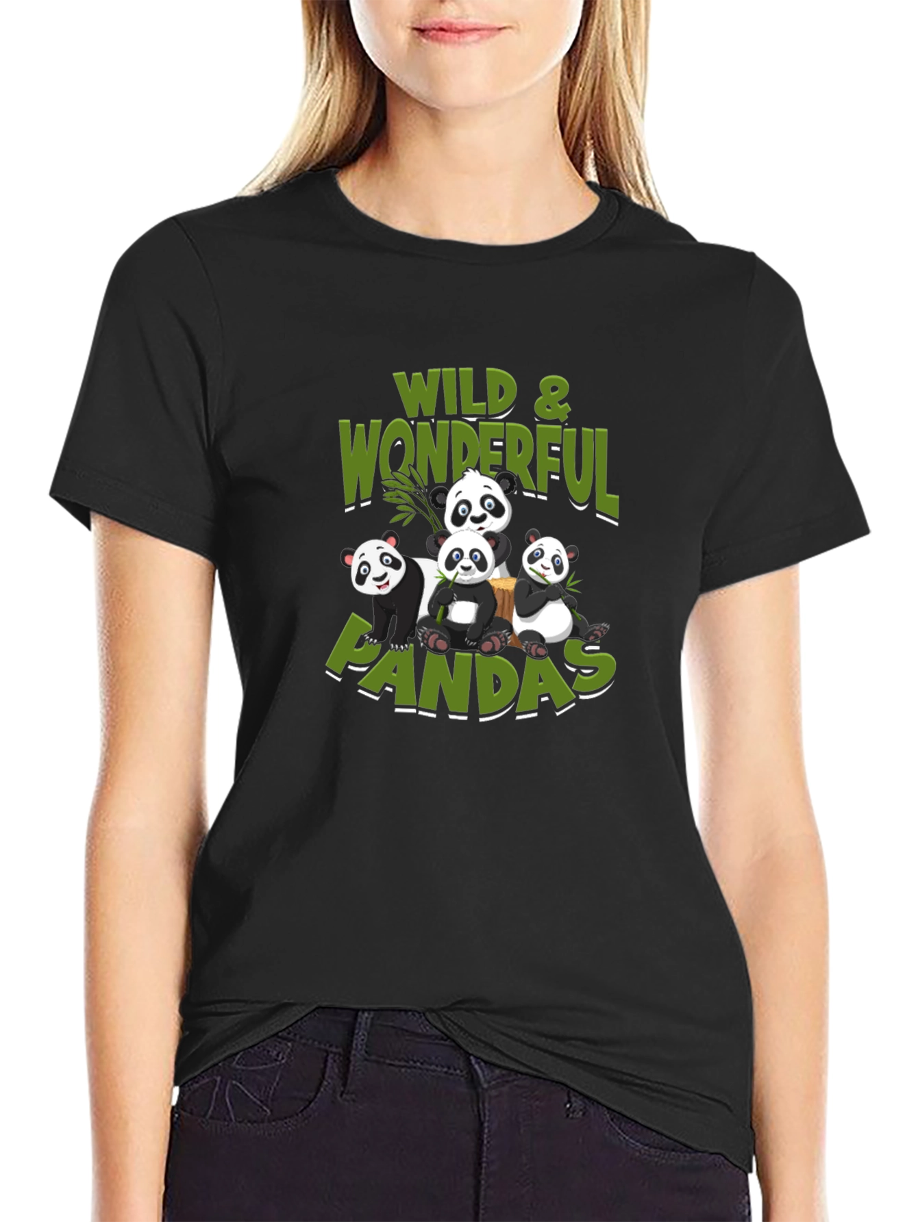 Wild & Wonderful Pandas Graphic Tee