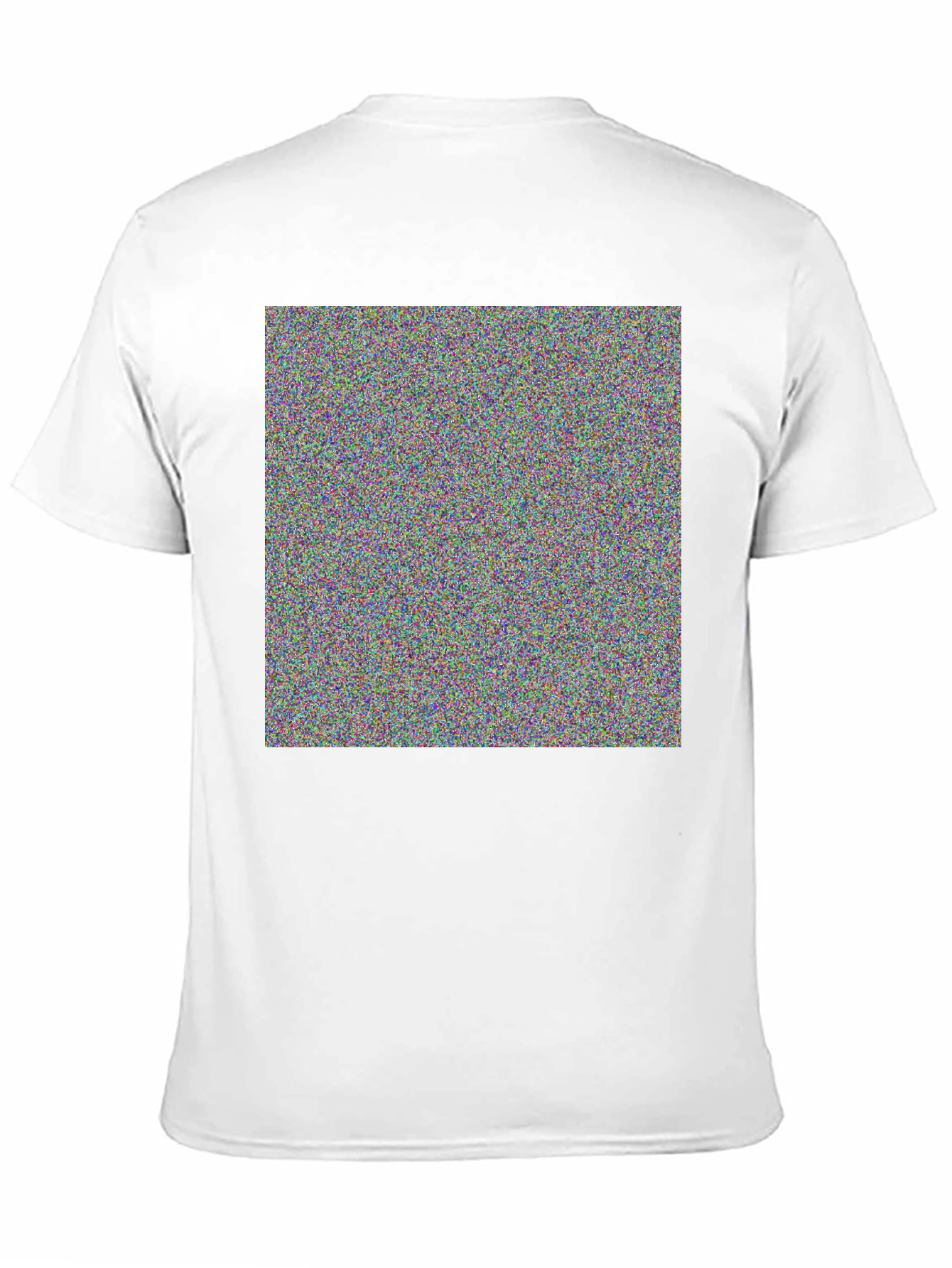 Abstract Pattern Black Crew Neck T-Shirt