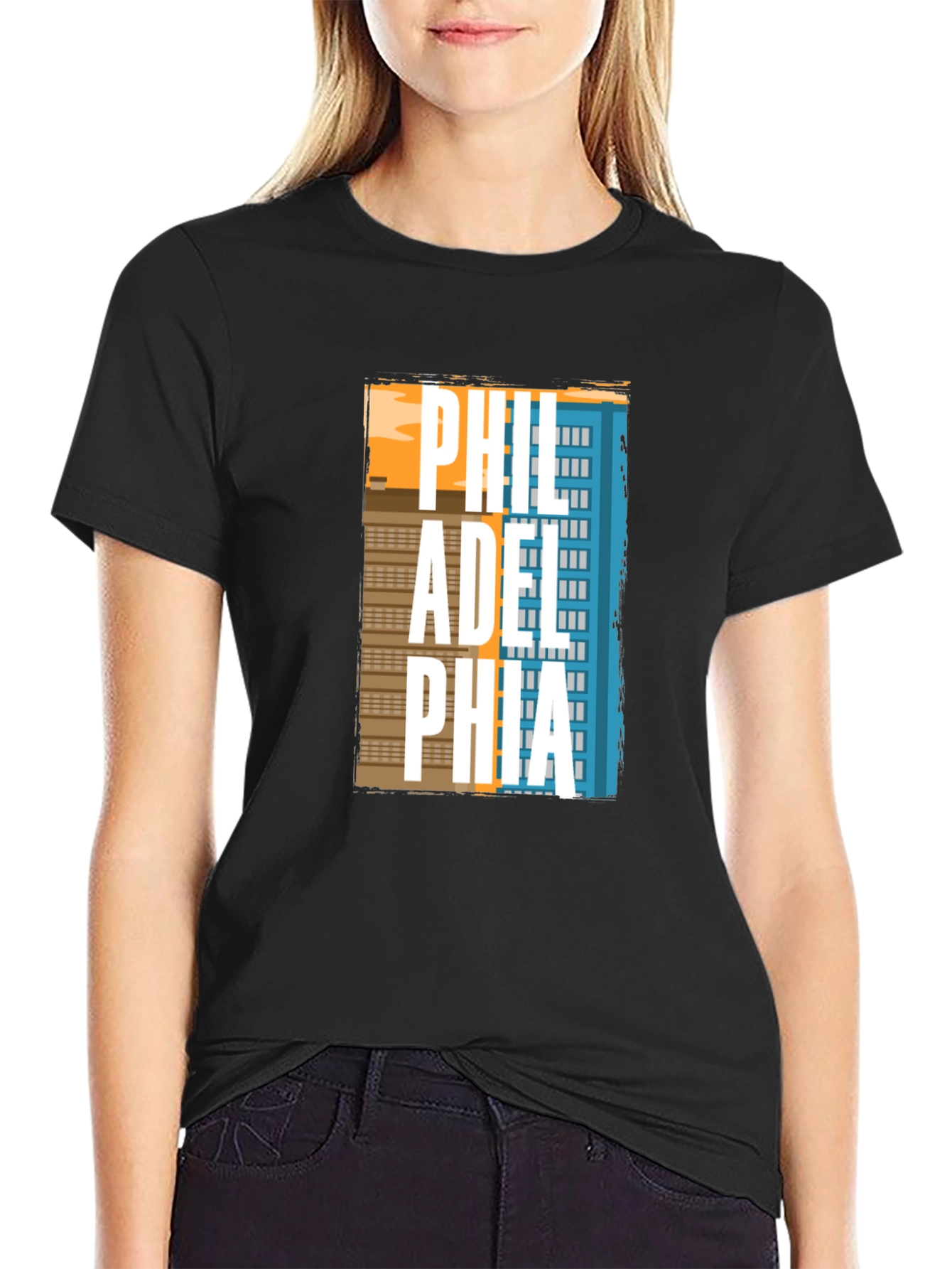 Philadelphia Skyline T-Shirt - Cityscape Design