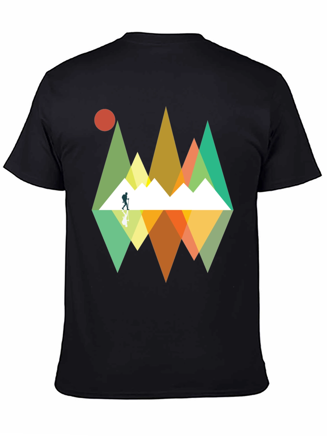 Mountain Reflection Graphic Tee - Outdoor Adventure Shirt