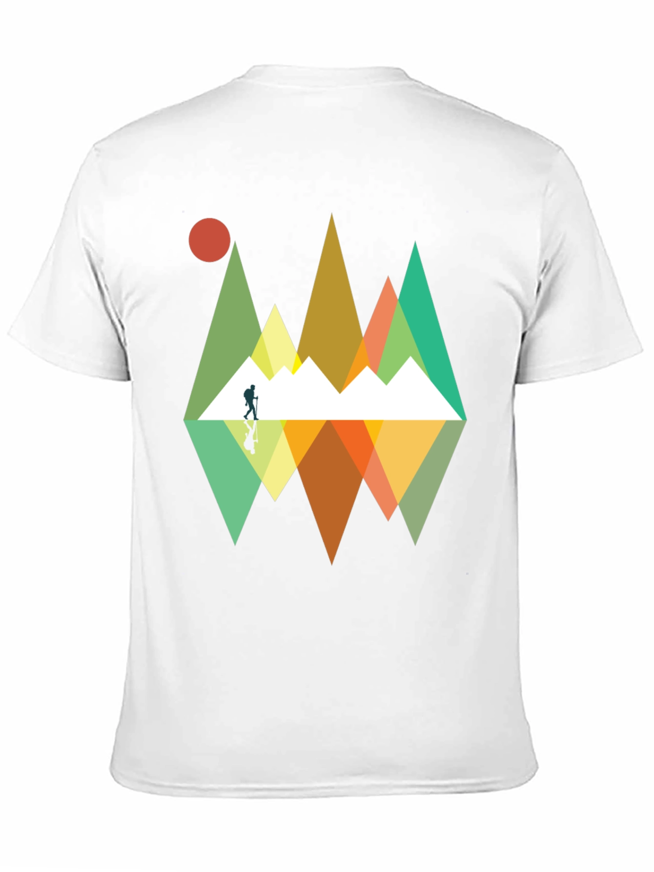Mountain Reflection Graphic Tee - Outdoor Adventure Shirt