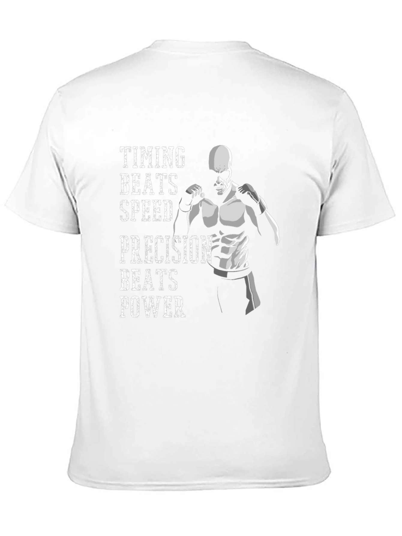 Timing Beats Speed Mens Black Graphic T-Shirt