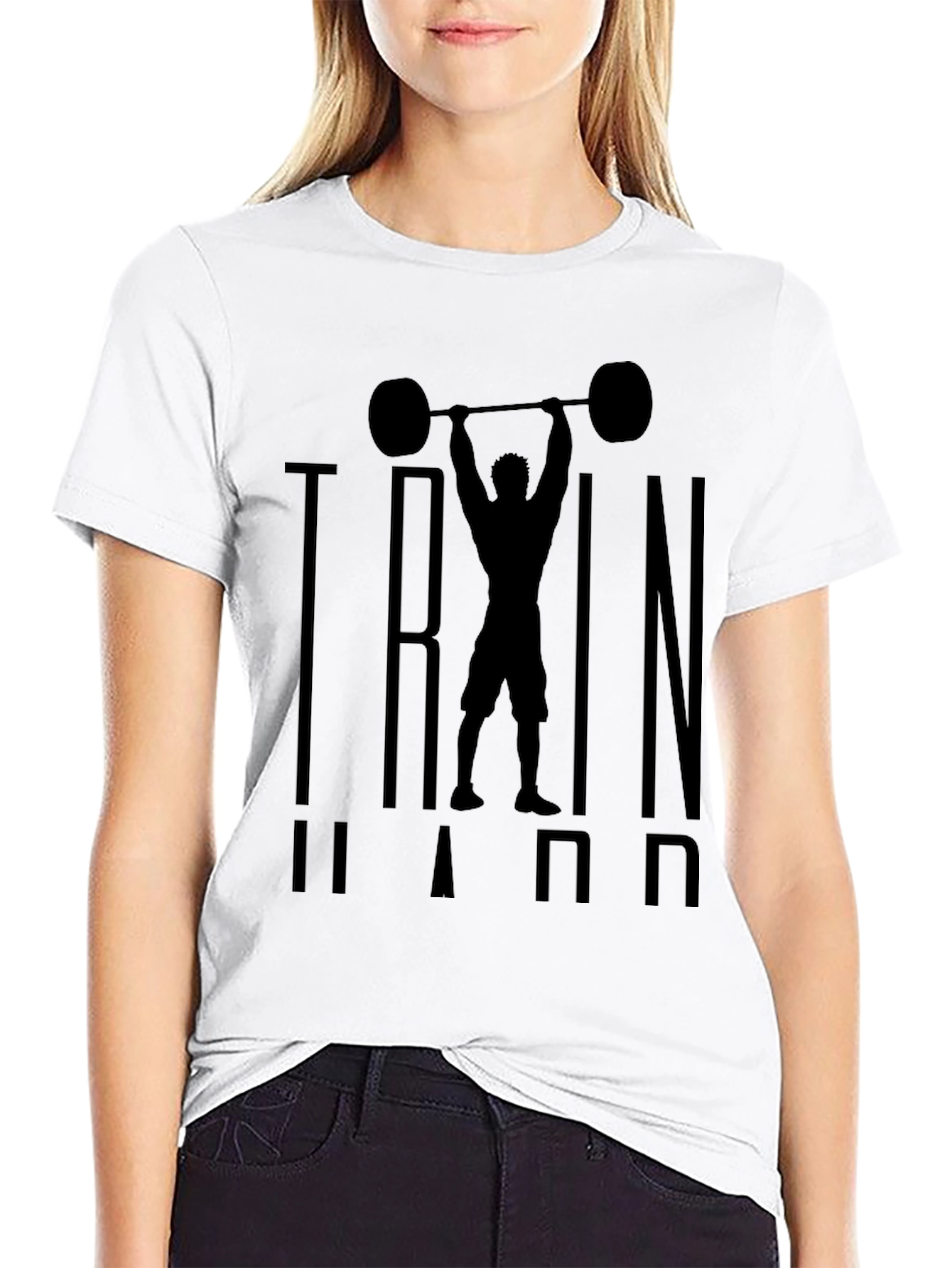 Train Hard Graphic Tee - Fitness Apparel