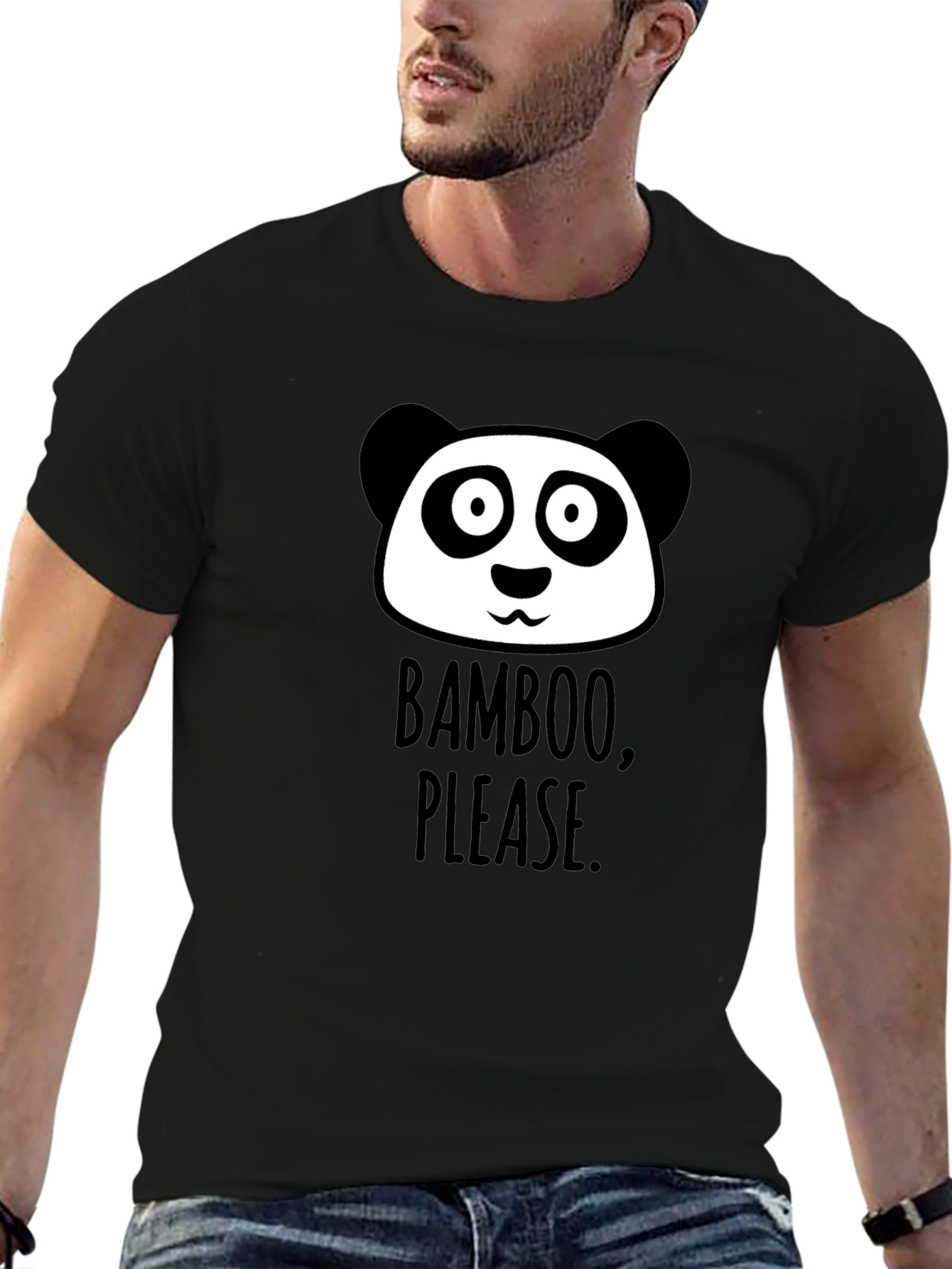 Bamboo Please Panda Graphic T-Shirt