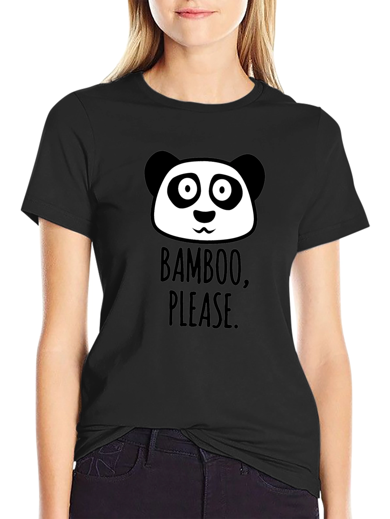 Bamboo Please Panda Graphic T-Shirt
