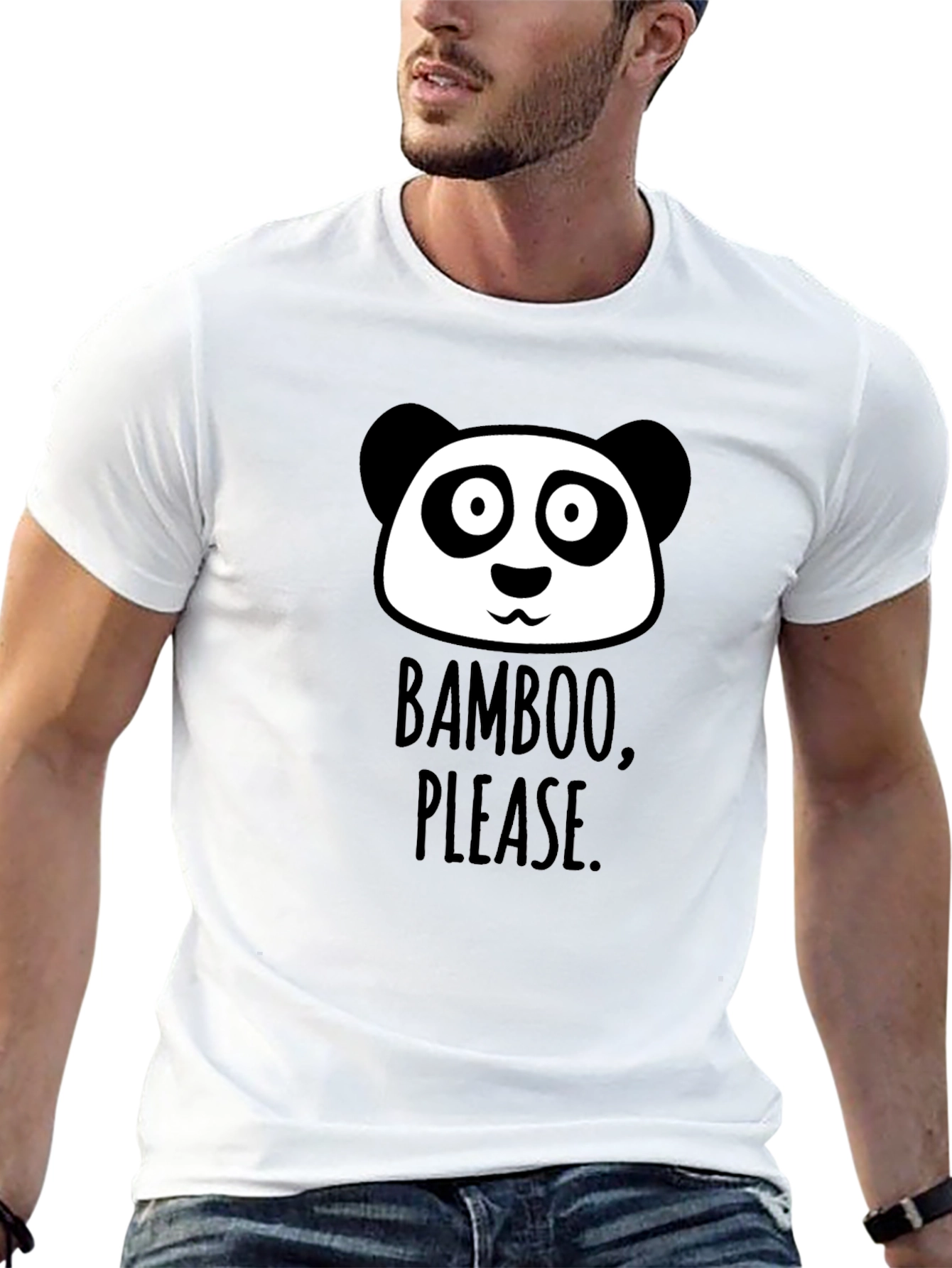 Bamboo Please Panda Graphic T-Shirt