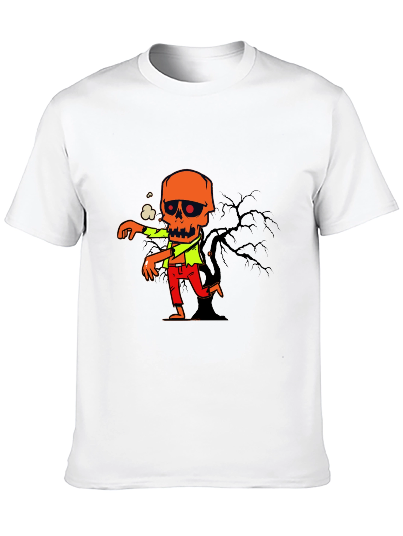 Zombie Graphic Print T-Shirt - Halloween