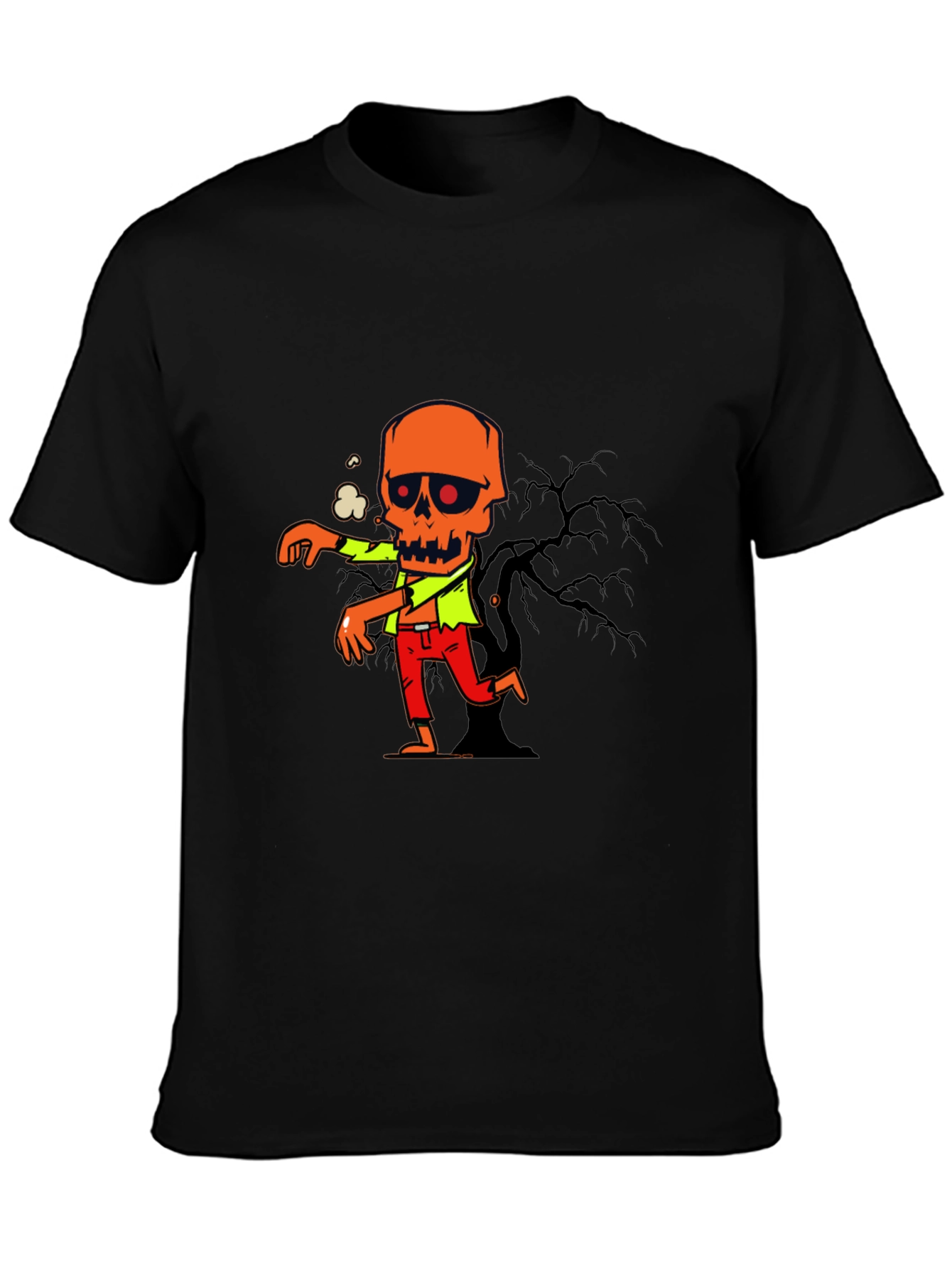 Zombie Graphic Print T-Shirt - Halloween