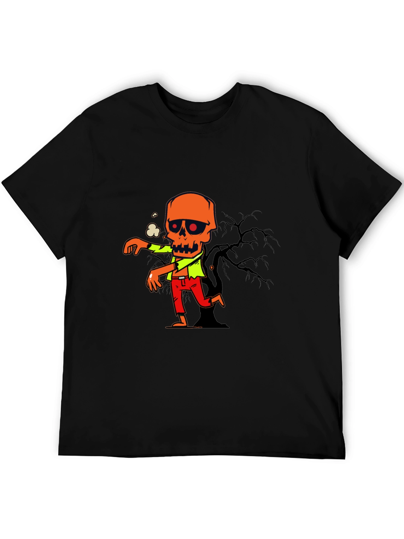 Zombie Graphic Print T-Shirt - Halloween