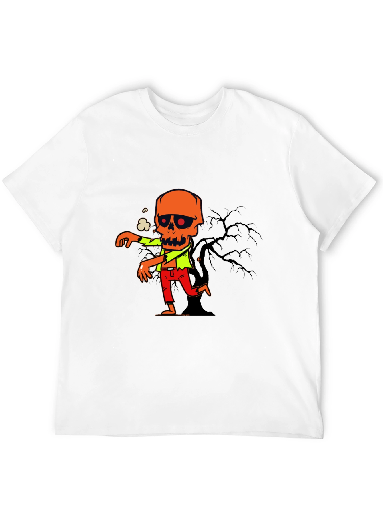 Zombie Graphic Print T-Shirt - Halloween