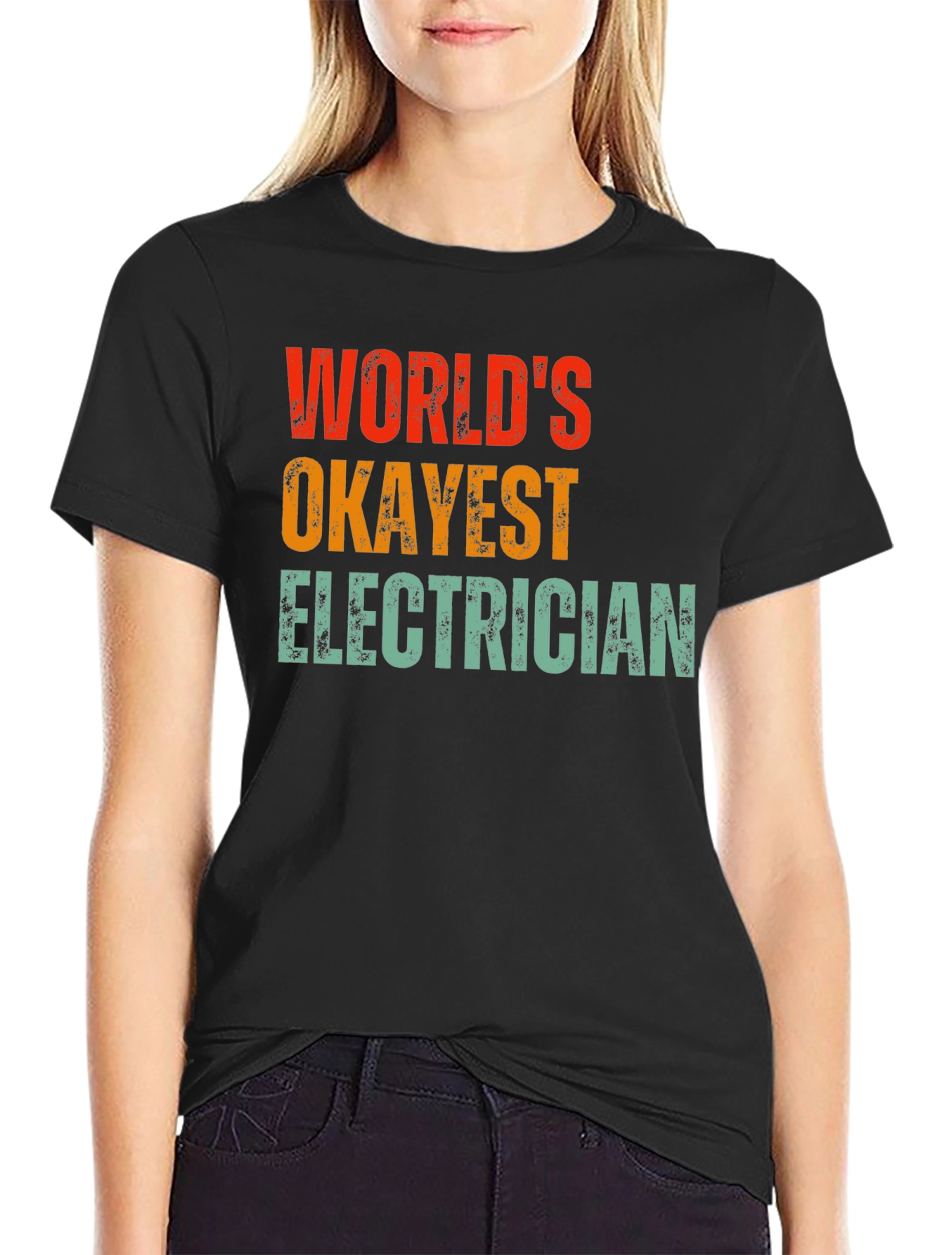 Worlds Okayest Electrician T-Shirt