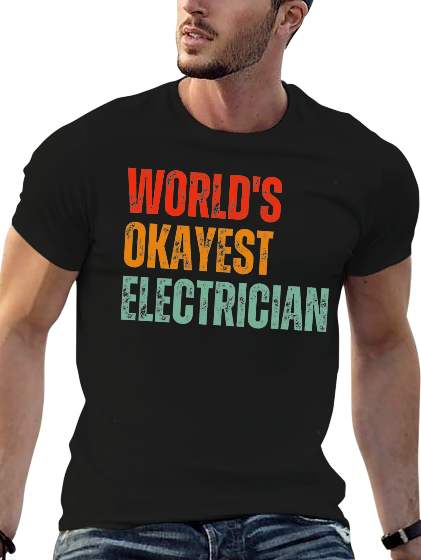 Worlds Okayest Electrician T-Shirt