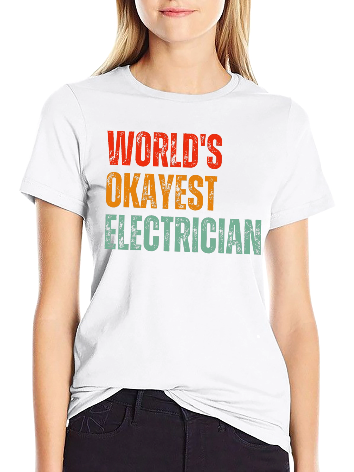 Worlds Okayest Electrician T-Shirt