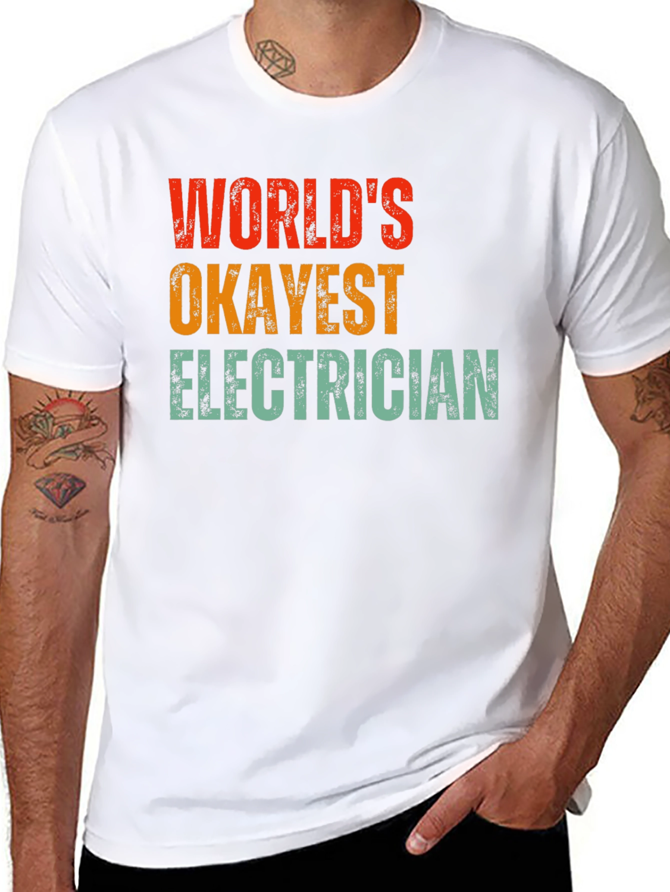 Worlds Okayest Electrician T-Shirt