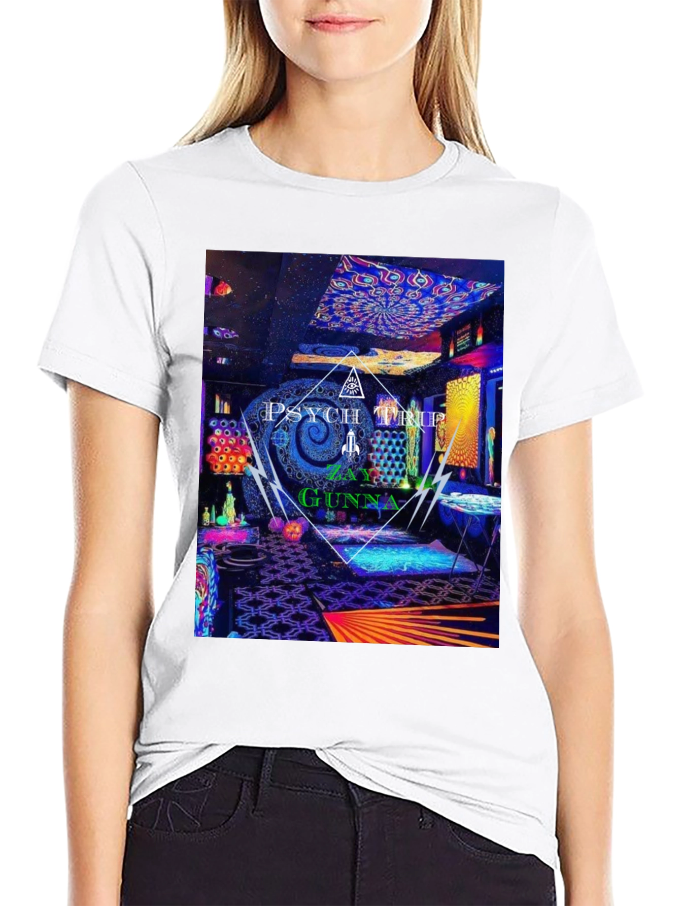 Psychedelic Psych Trip Graphic Tee - Zay Gunna Design