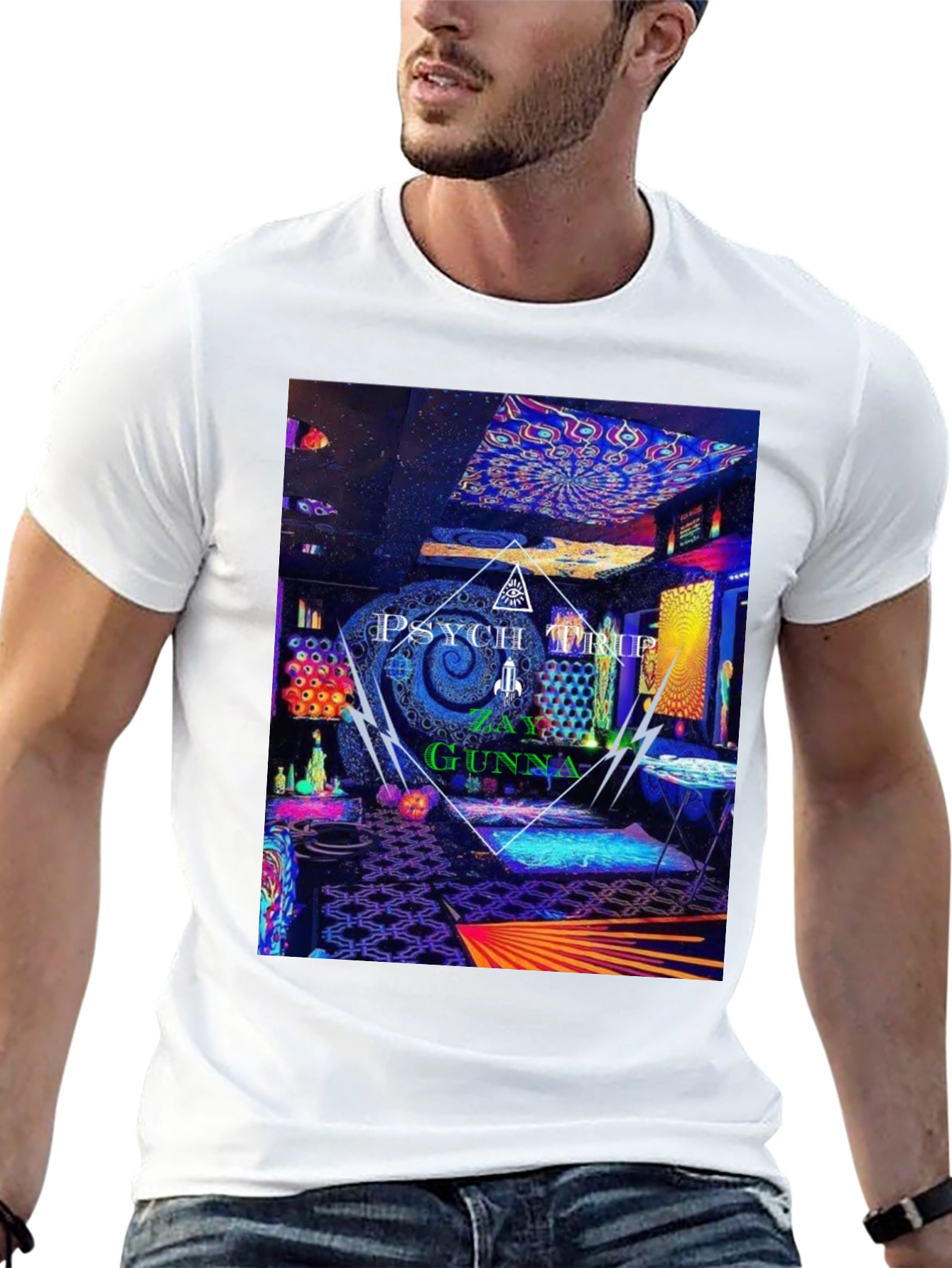 Psychedelic Psych Trip Graphic Tee - Zay Gunna Design