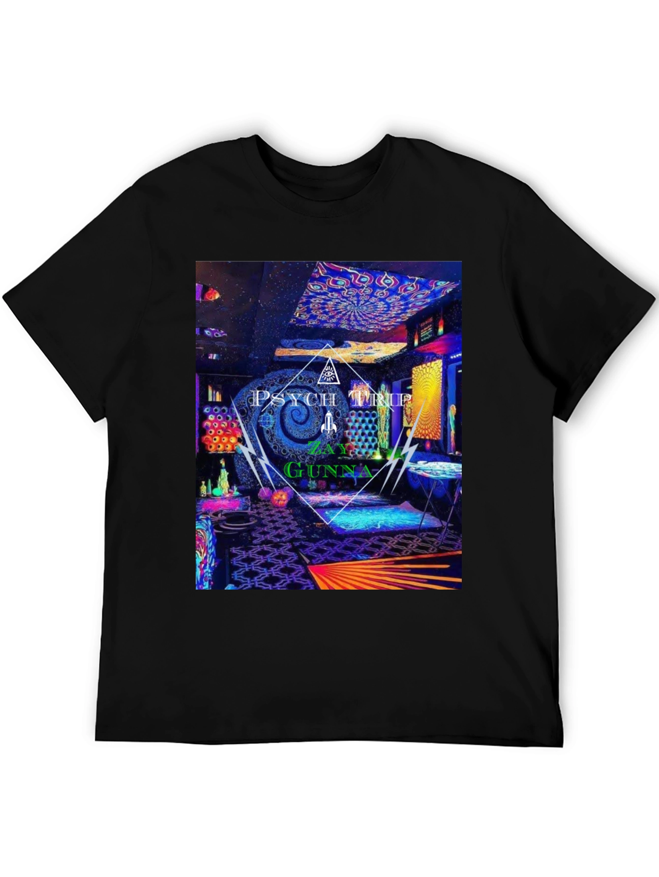 Psychedelic Psych Trip Graphic Tee - Zay Gunna Design