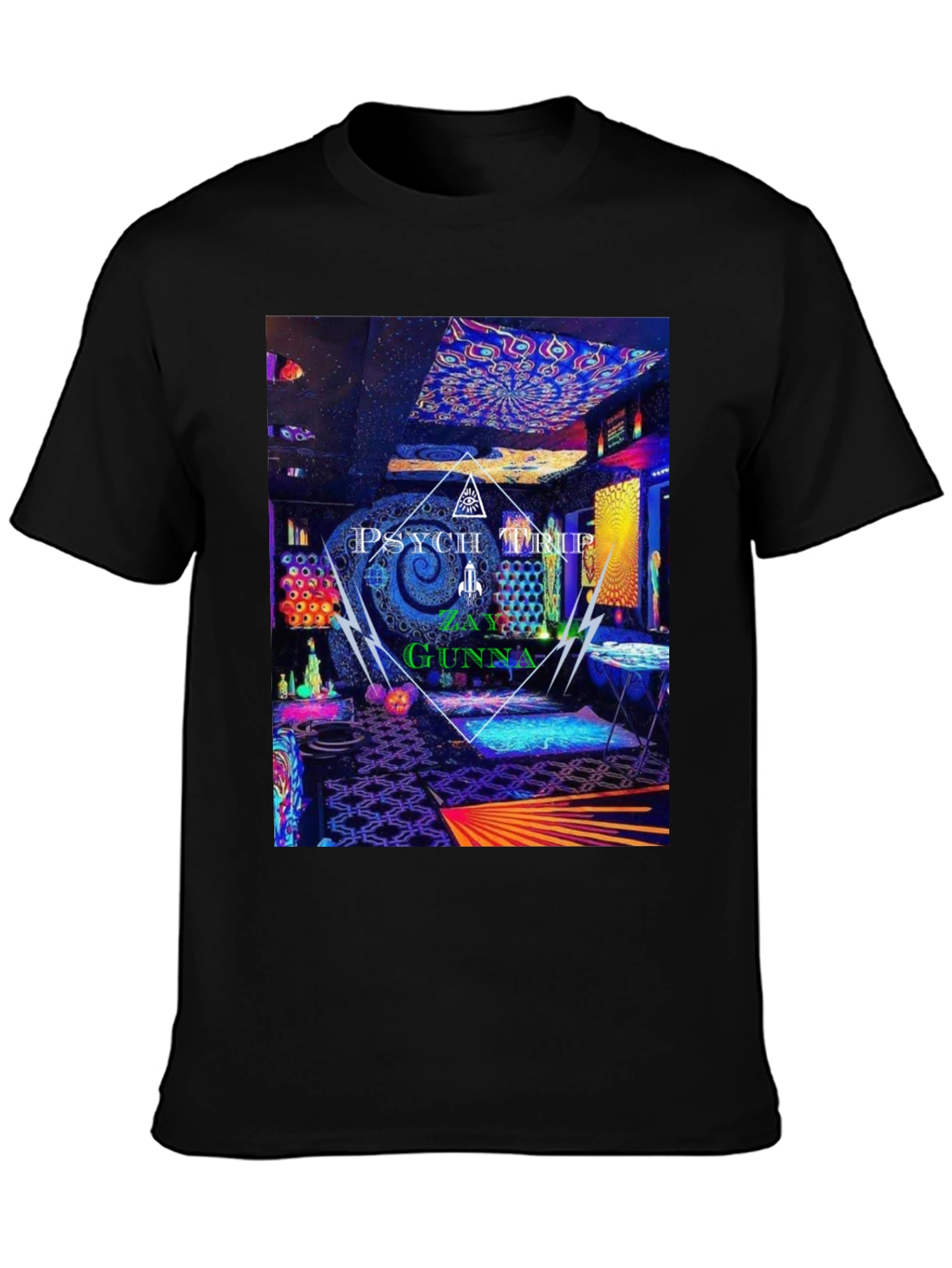 Psychedelic Psych Trip Graphic Tee - Zay Gunna Design