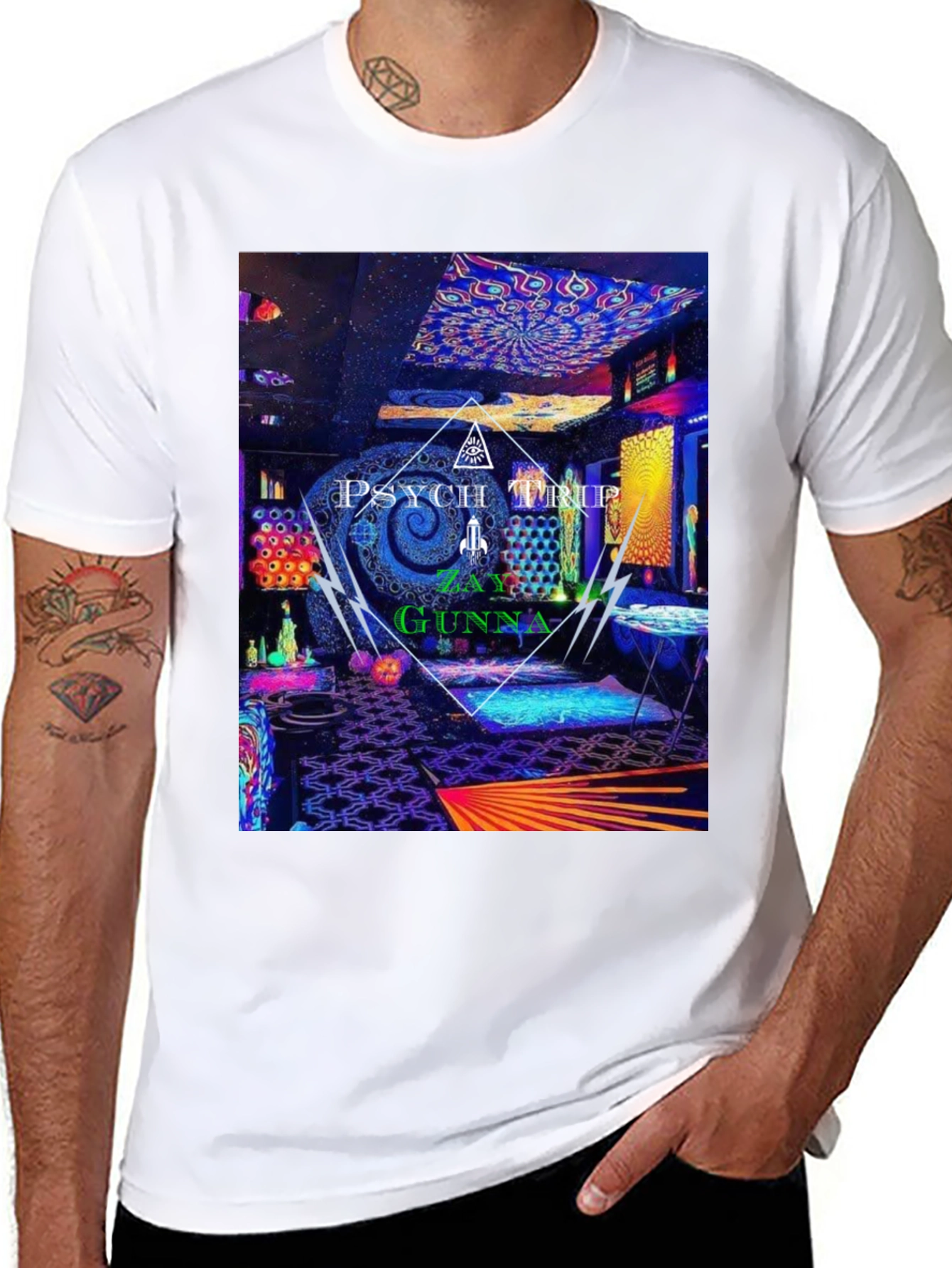 Psychedelic Psych Trip Graphic Tee - Zay Gunna Design