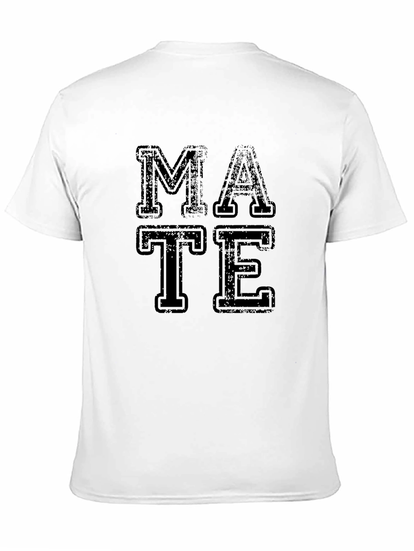 MATE Graphic Tee - Black Cotton Casual T-Shirt