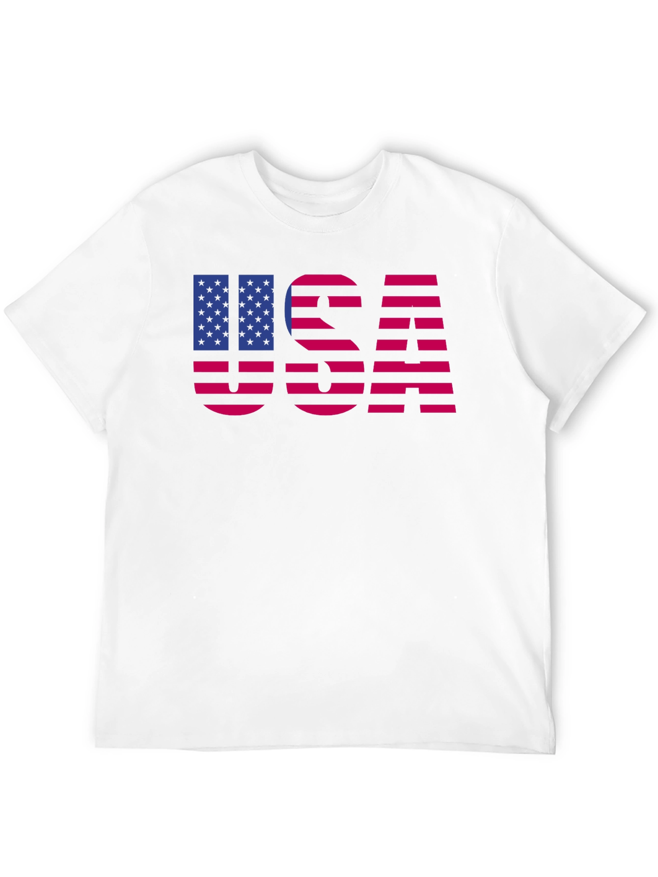 USA Flag Graphic Tee Patriotic Mens Shirt