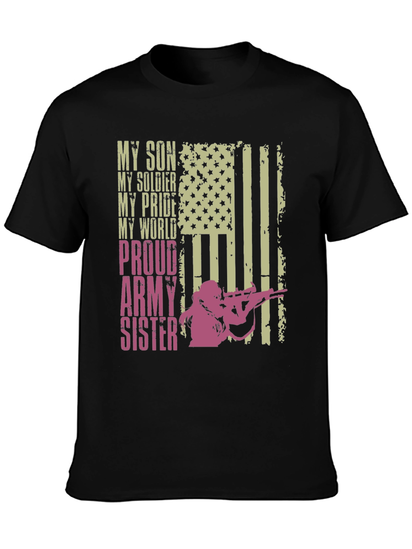 Proud Army Sister Graphic Tee
