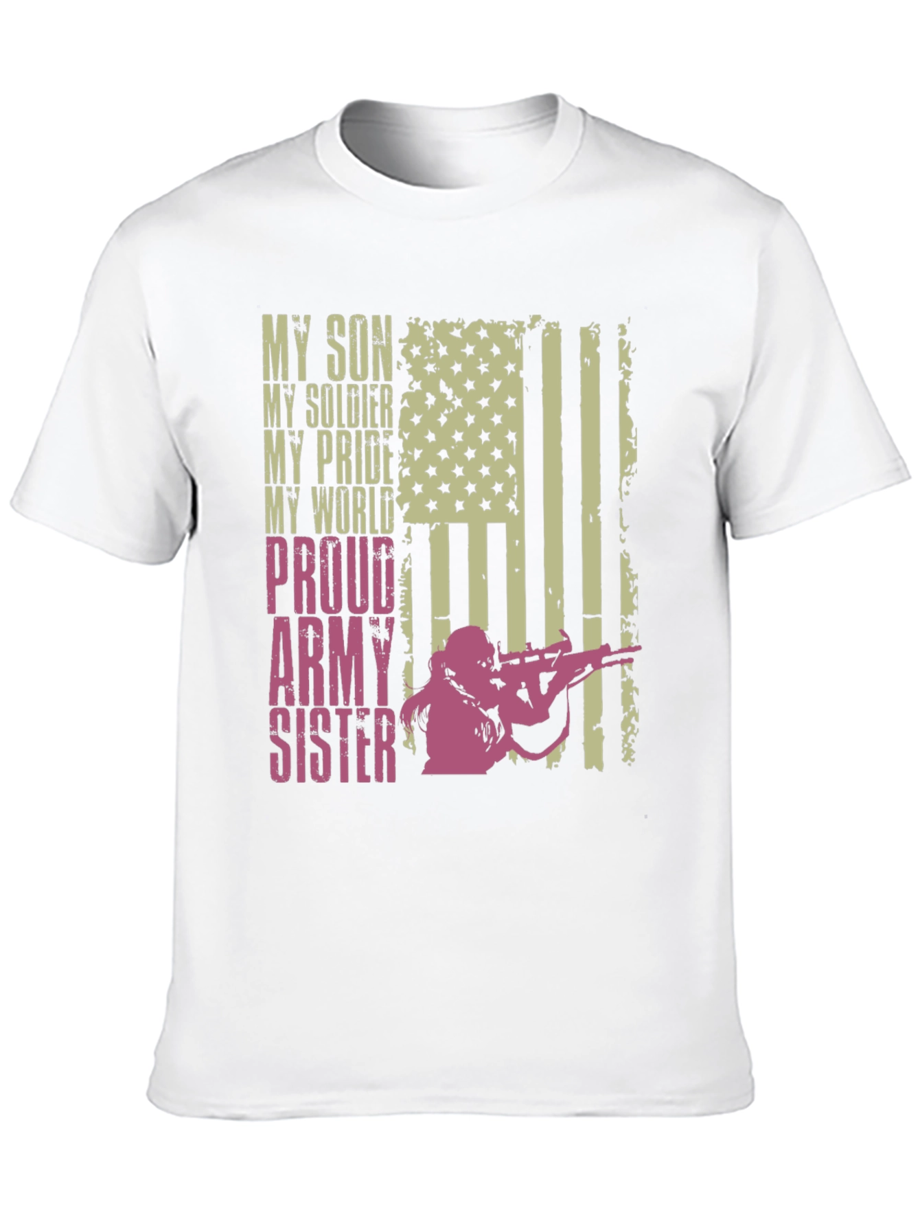Proud Army Sister Graphic Tee