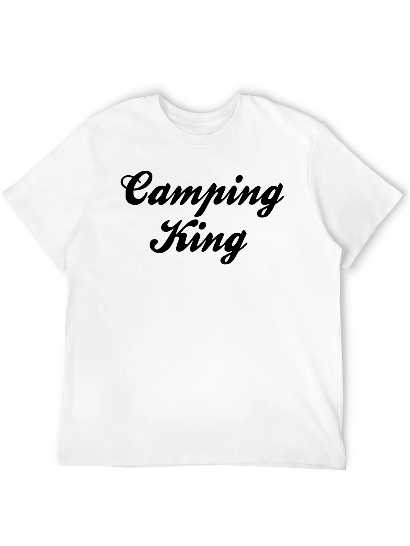 Camping King Black Graphic Tee