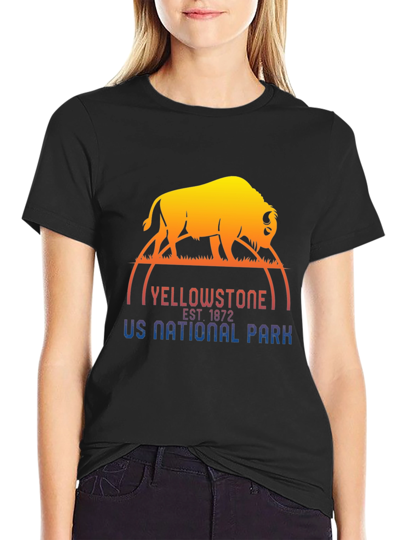 Yellowstone National Park Buffalo Graphic Tee