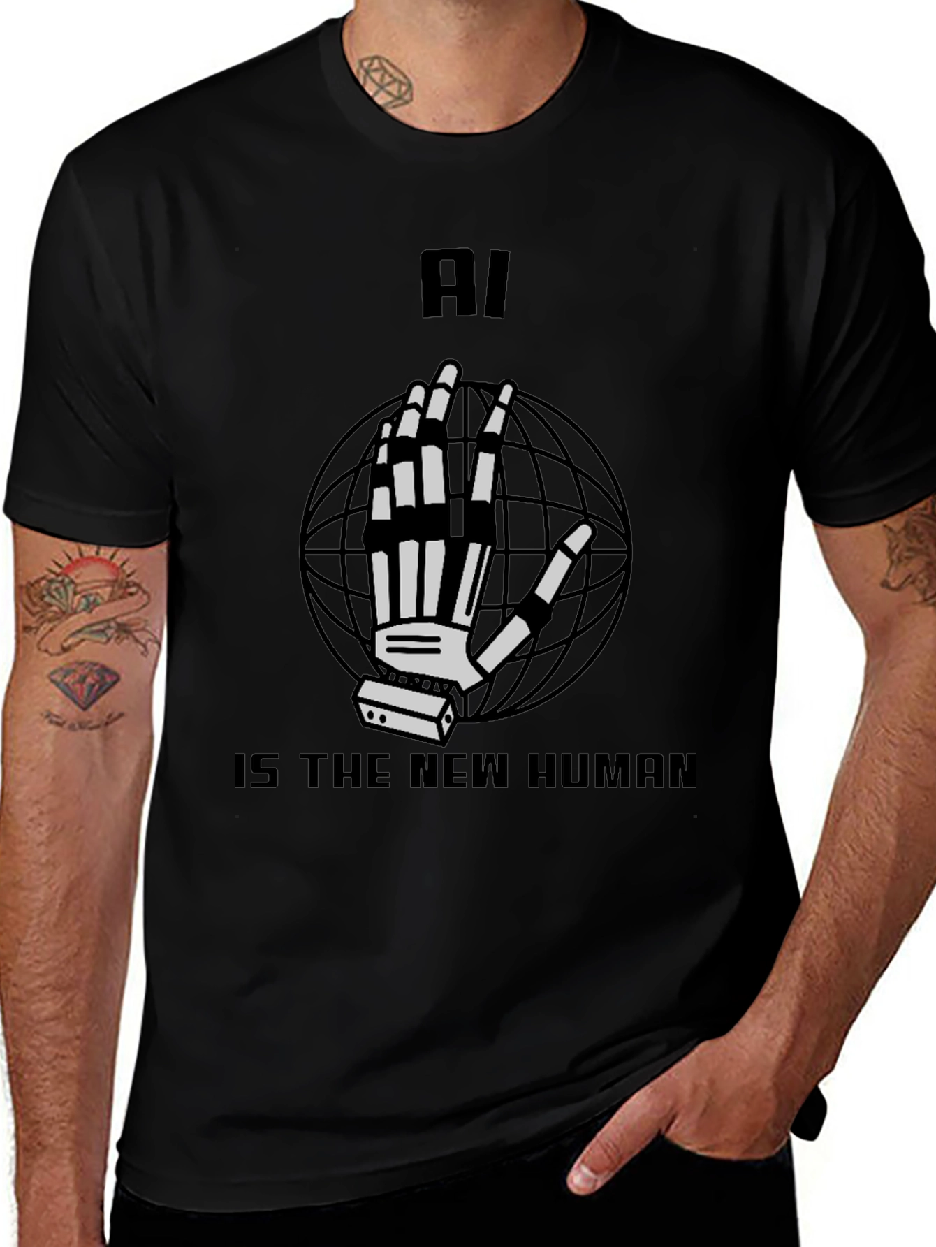 AI is the New Human Graphic T-Shirt