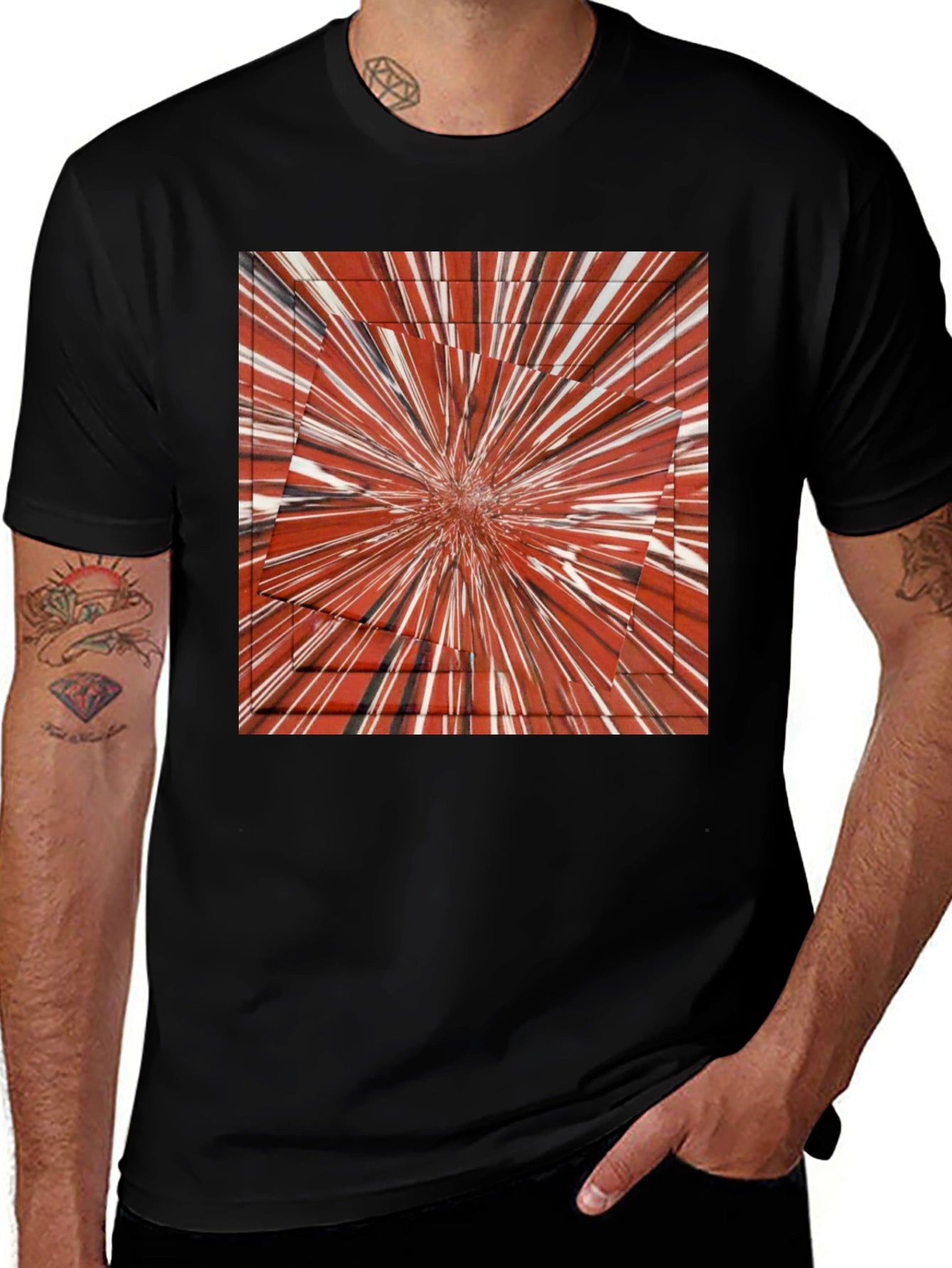 Abstract Burst Graphic Tee - Bold Style