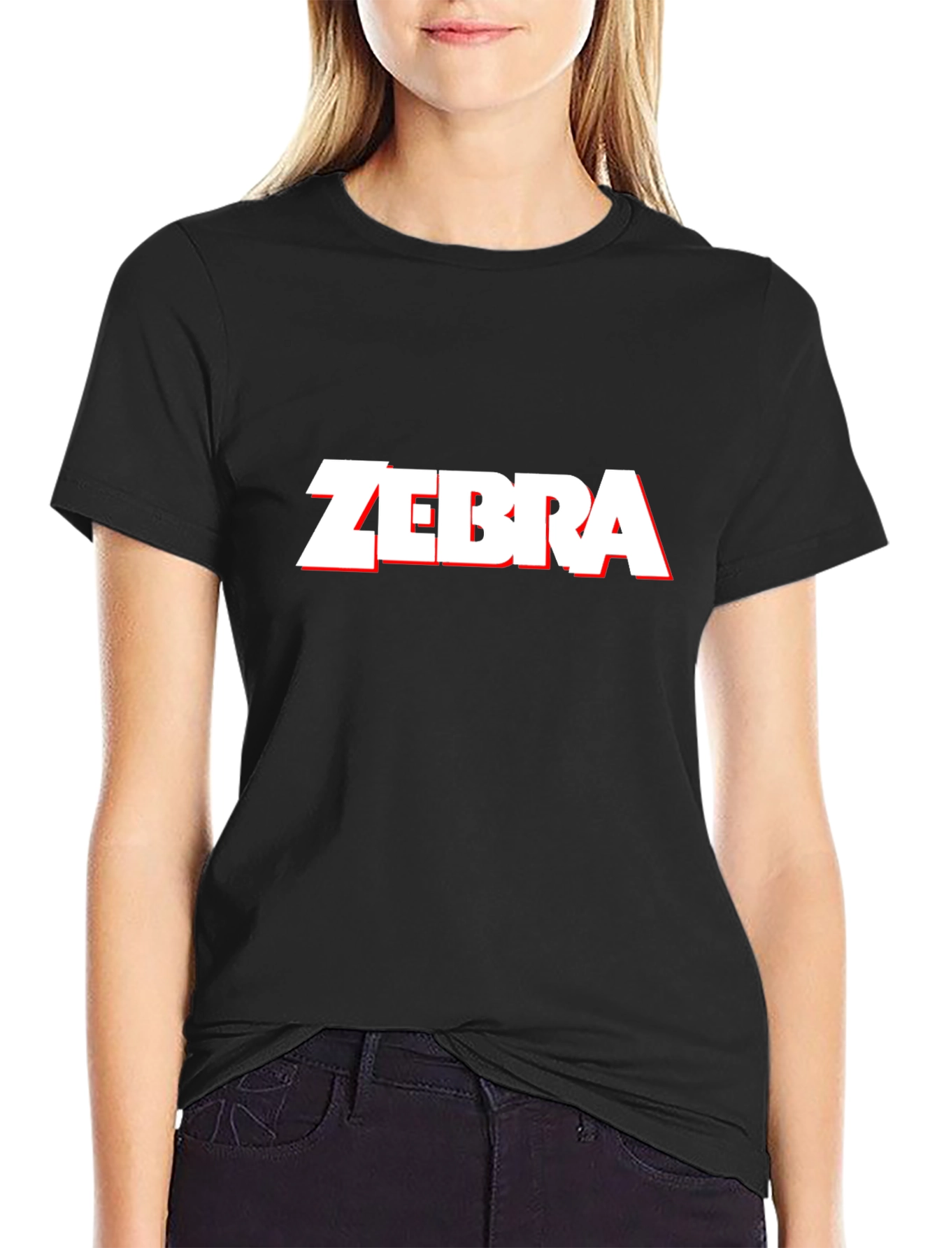 Bold ZEBRA Graphic Tee - Classic Black Comfort